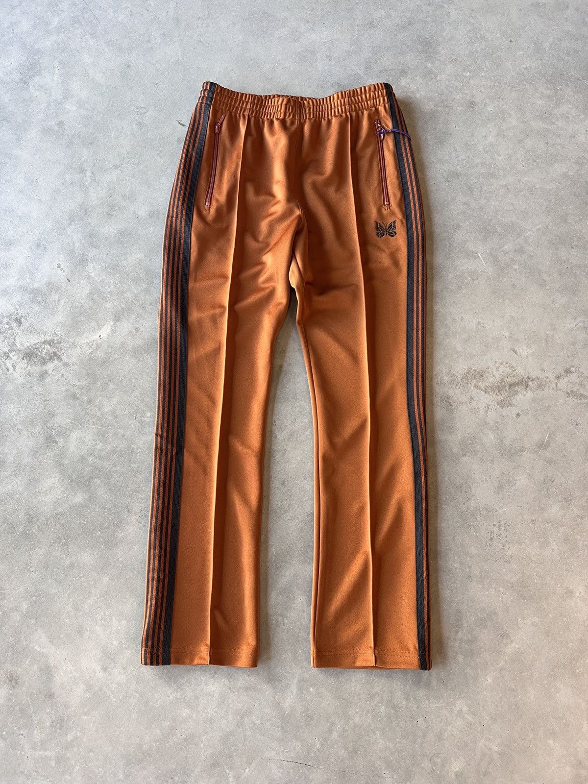 Needles Needles Narrow Track Pant Orange Rust | Grailed
