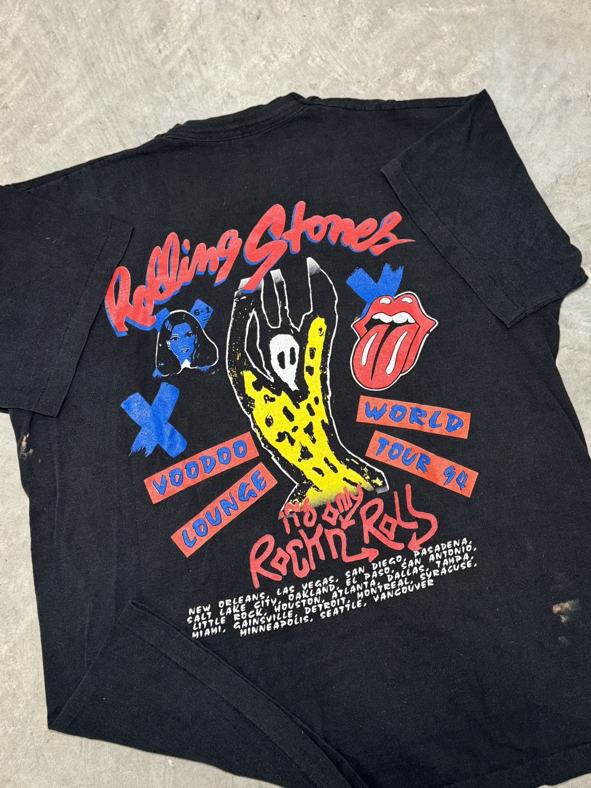 The Rolling Stones 1994 The Rolling Stones Voodoo Lounge Tour Grail Fruit Loom Size US XL / EU 56 / 4 - 3 Thumbnail