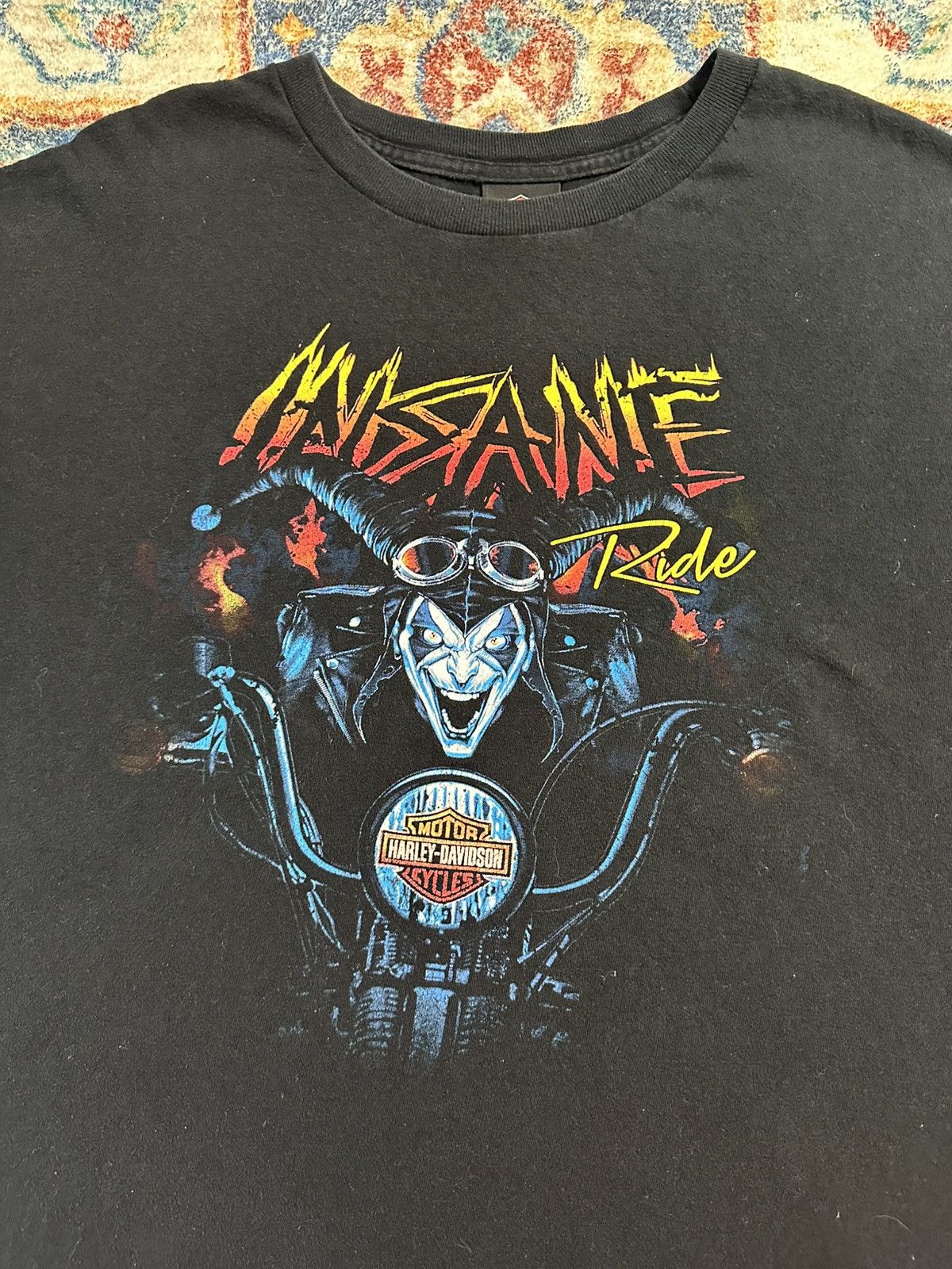 Harley Davidson Harley Davidson Insane Ride Clown Biker T-shirt Size XXL Size US XXL / EU 58 / 5 - 4 Thumbnail
