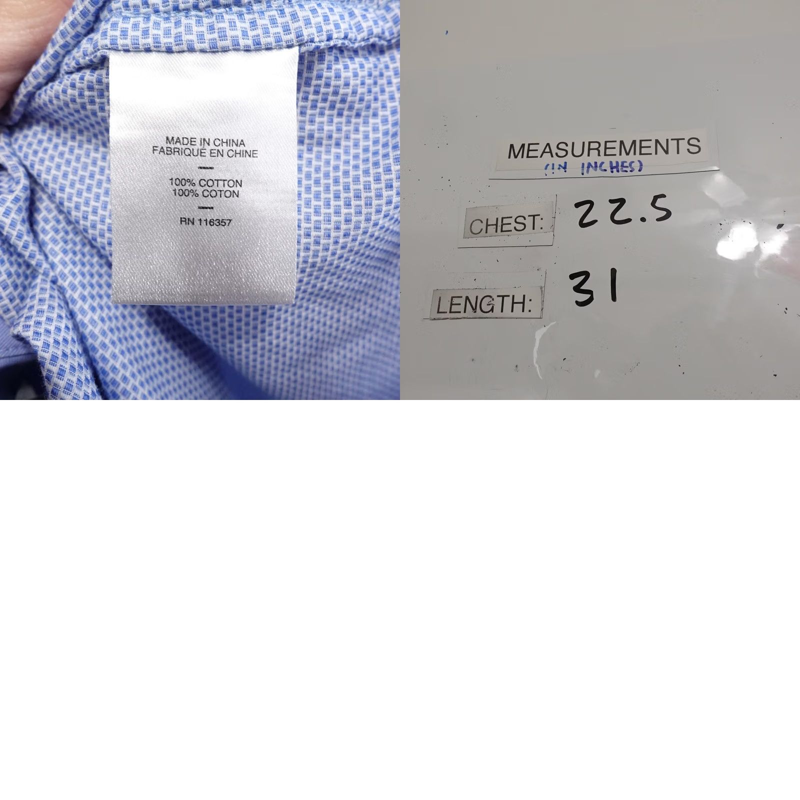 Vintage ZACHARY PRELL Shirt Mens L Blue Geometric Long Sleeve Button-Up Regular Fit Size US L / EU 52-54 / 3 - 8 Thumbnail
