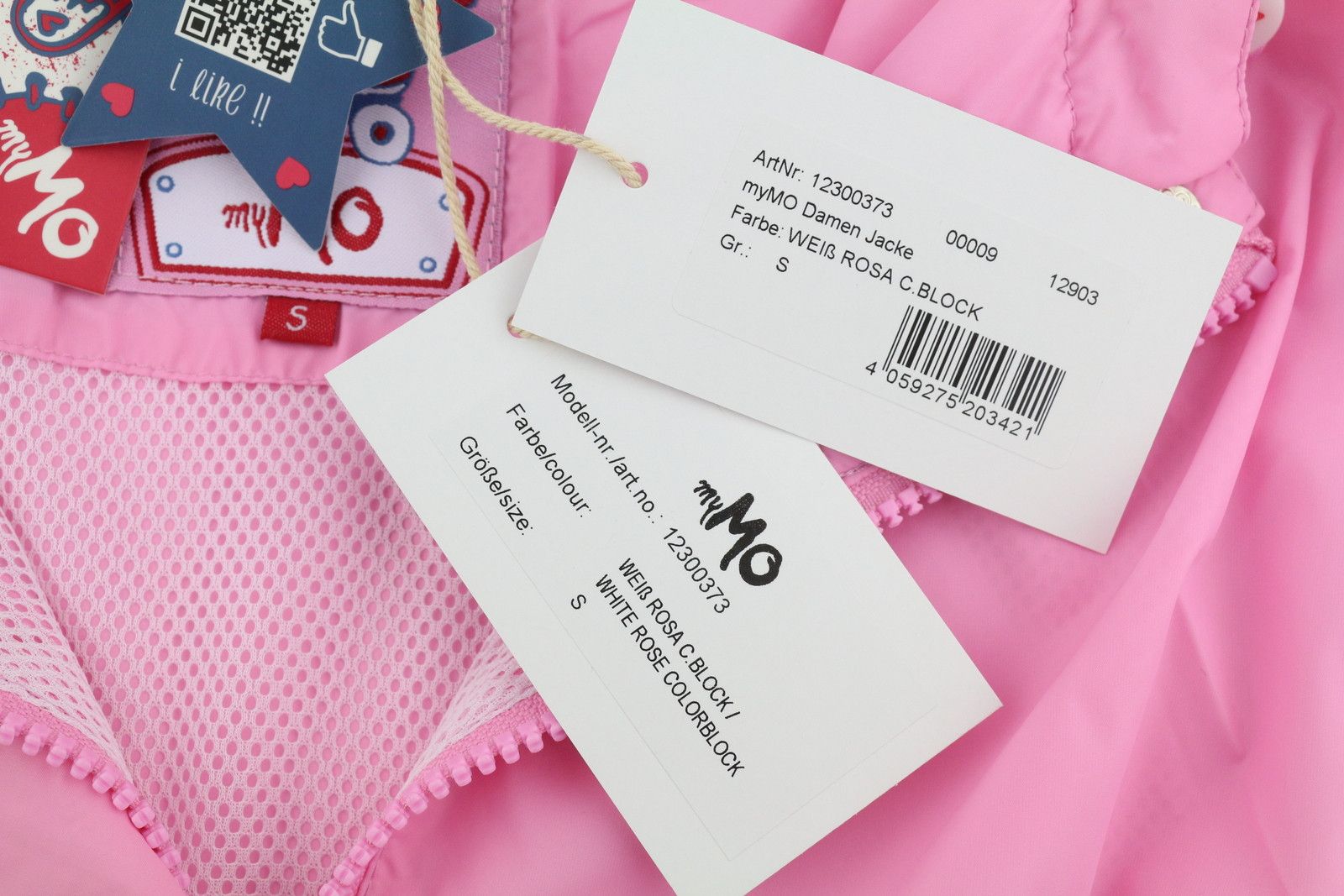 Other S Pink White Mesh Lined Hooded 87988 Size S / US 4 / IT 40 - 7 Thumbnail