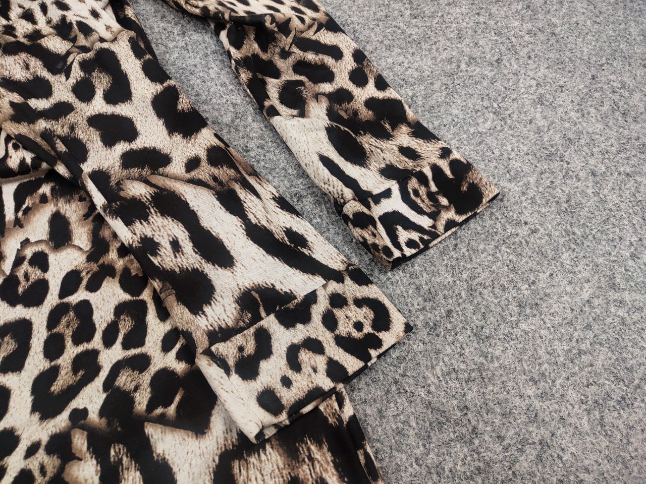 Just Cavalli Just Cavalli Design Leopard Animal Beige Print Midi Dress Size S / US 4 / IT 40 - 8 Thumbnail
