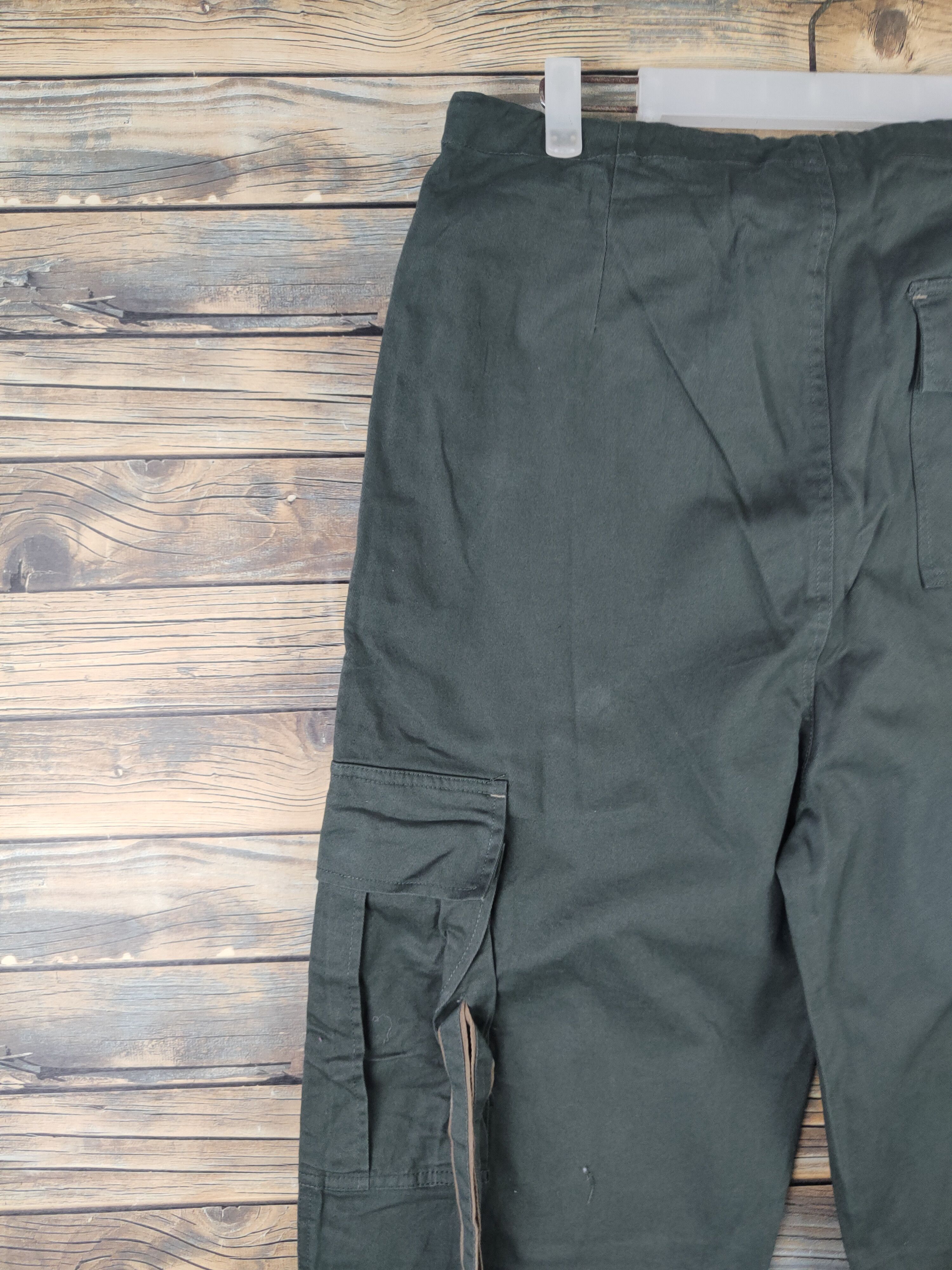 Japanese Brand DL Roughness Troop Green Multipocket Cargo Pants #1484 Size US 34 / EU 50 - 8 Thumbnail