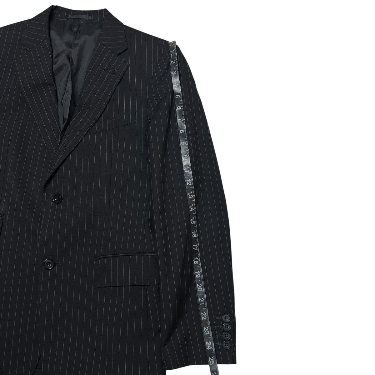 Burberry 441 00s Burberry black label suit men set up Japan dark gray Size 38R - 12 Thumbnail