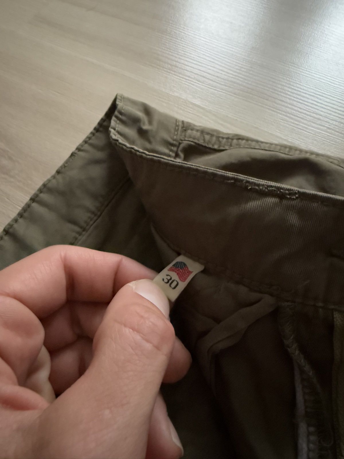 Schott Schott Cargo Pants Khaki Army Style Size US 30 / EU 46 - 9 Thumbnail
