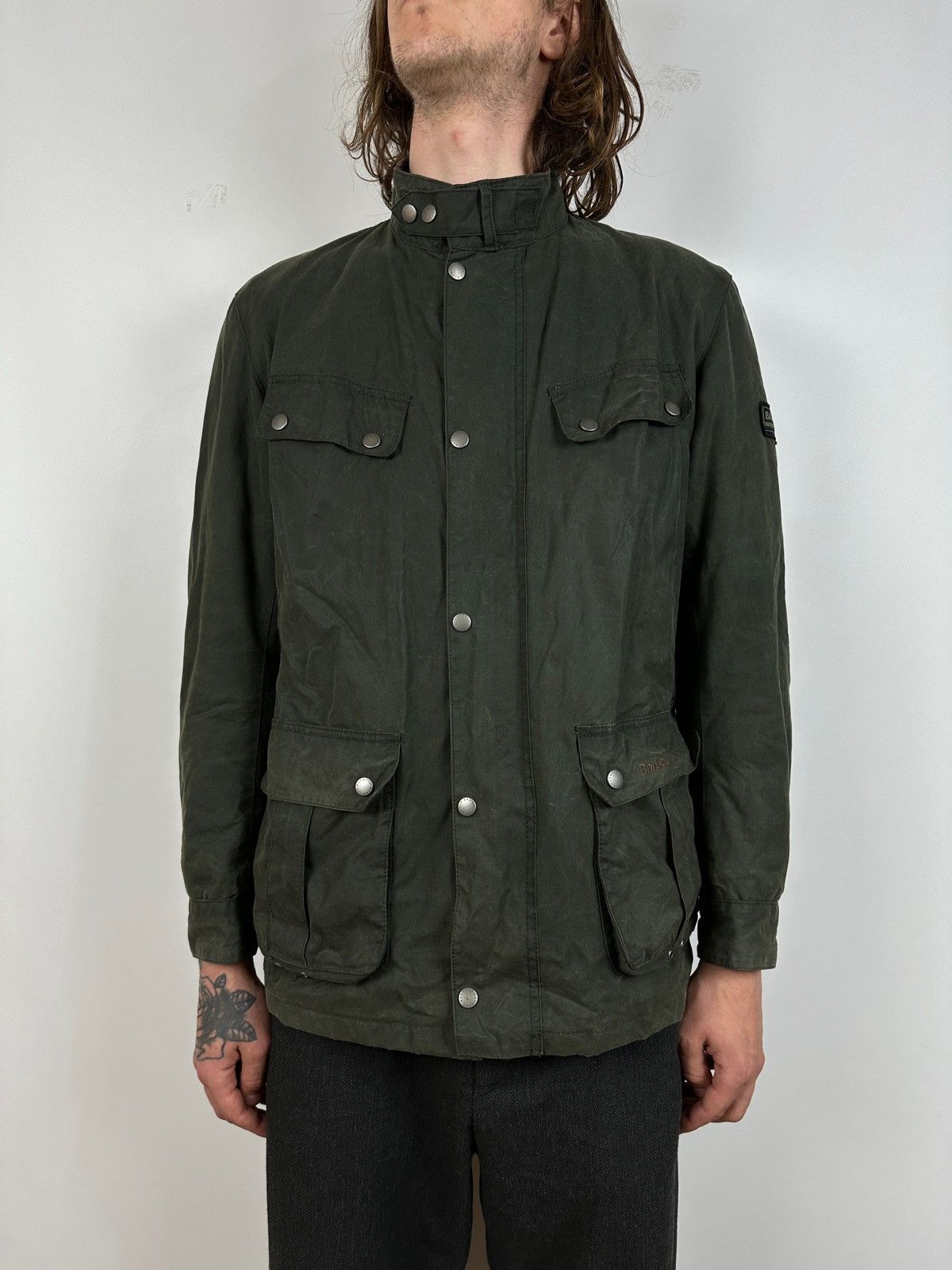 Barbour Barbour International Motorcycle Duke Waxed Jacket Size US L / EU 52-54 / 3 - 2 Thumbnail