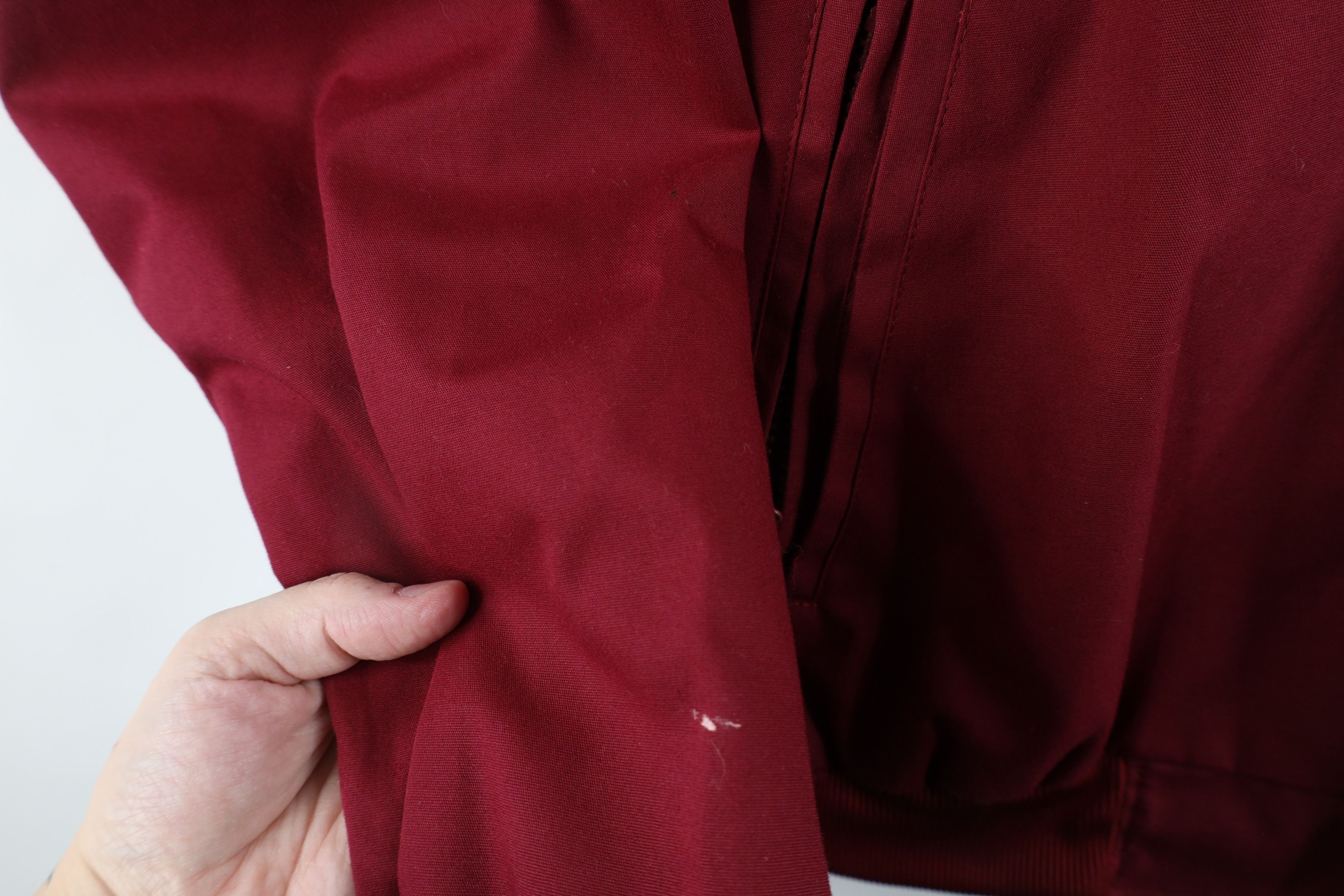Vintage Vintage 90s Streetwear Blank Full Zip Bomber Jacket Red Size US M / EU 48-50 / 2 - 4 Thumbnail