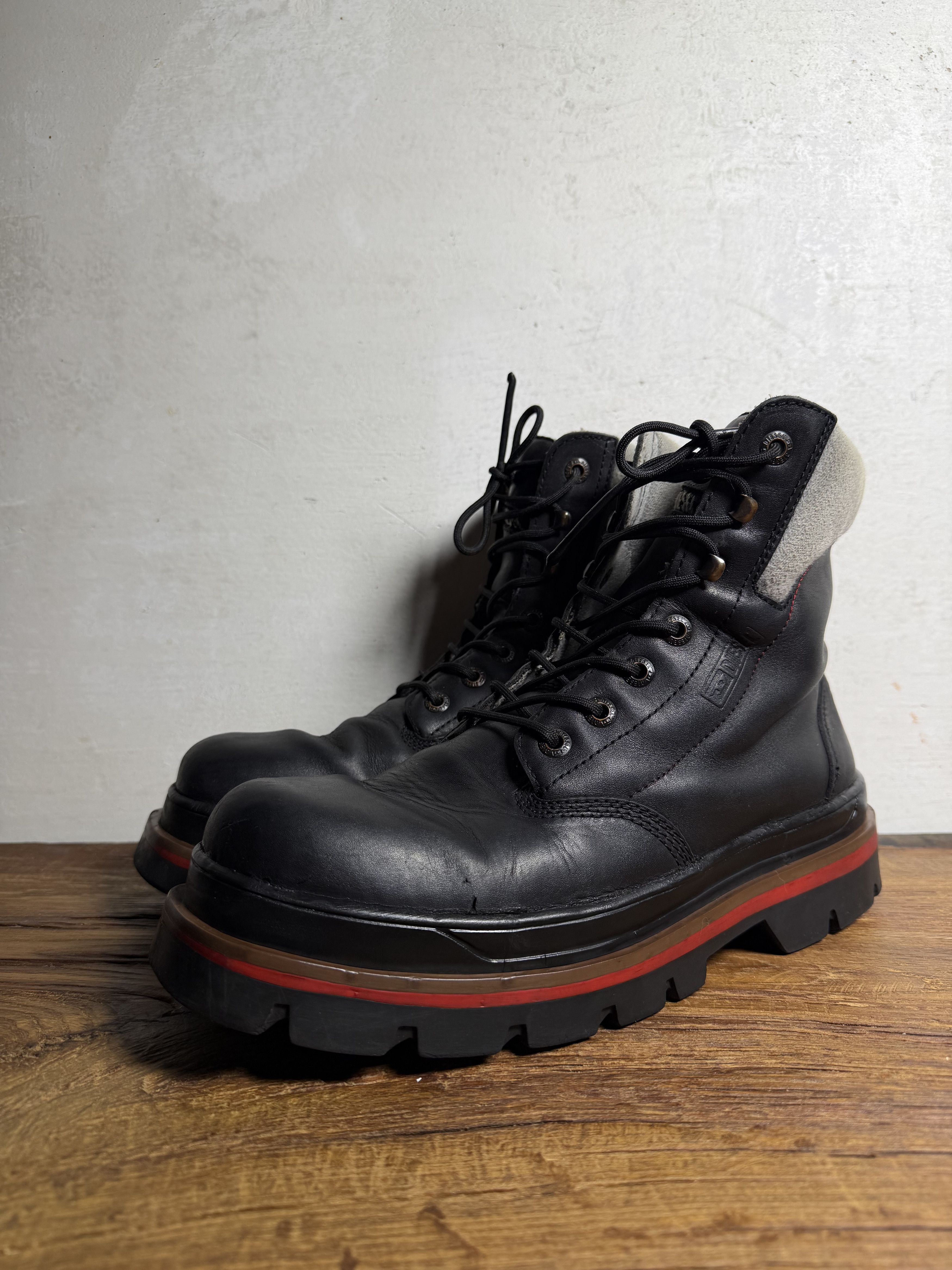 Diesel Diesel D-Hammer Black Boots Size US 11 / EU 44 - 2 Thumbnail