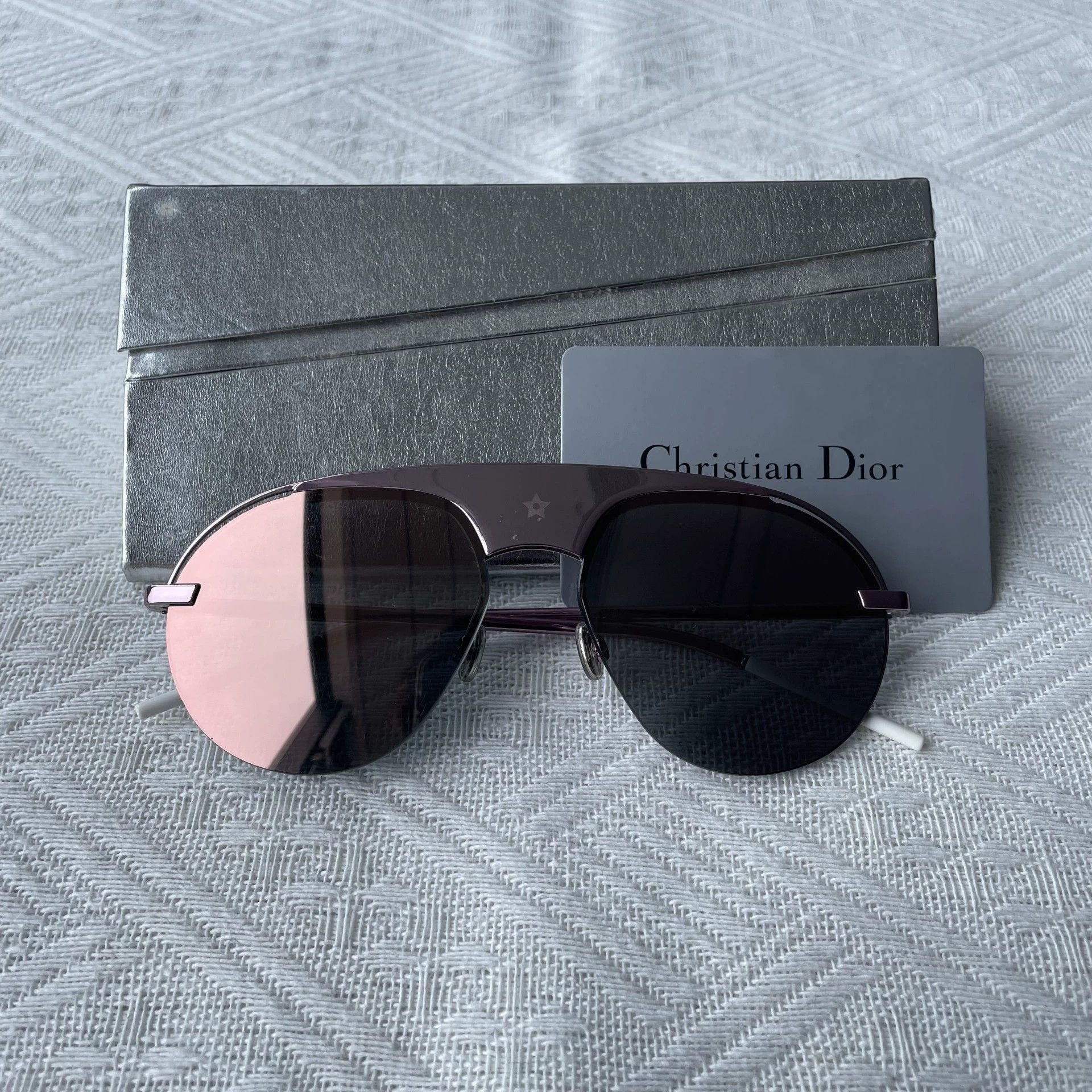 Dior Dior sunglasses vintage diamante star logo pink y2k rare 