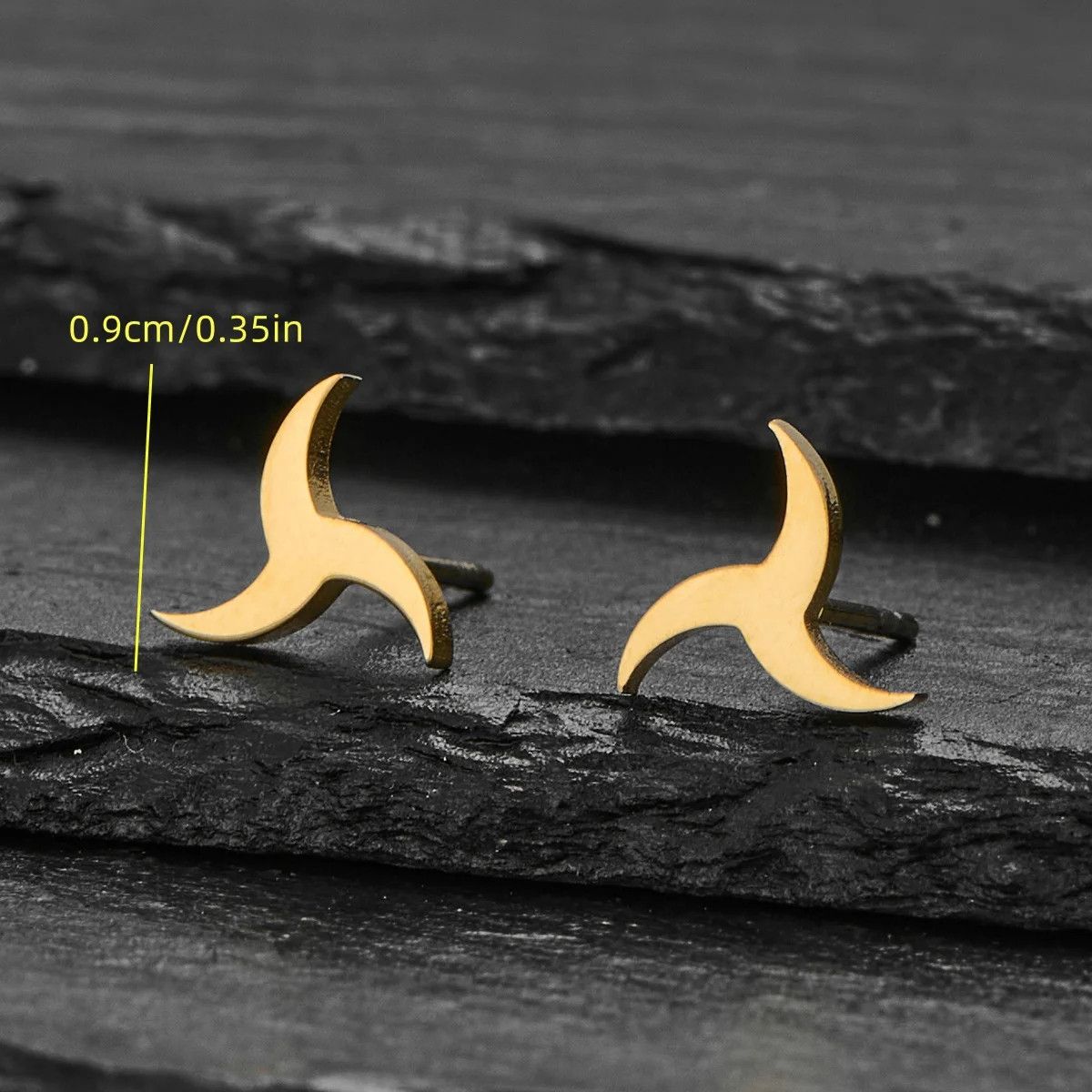 Jewelry Spiral Dart Mini Stud Earrings Charm Earring Gift Size ONE SIZE - 2 Thumbnail