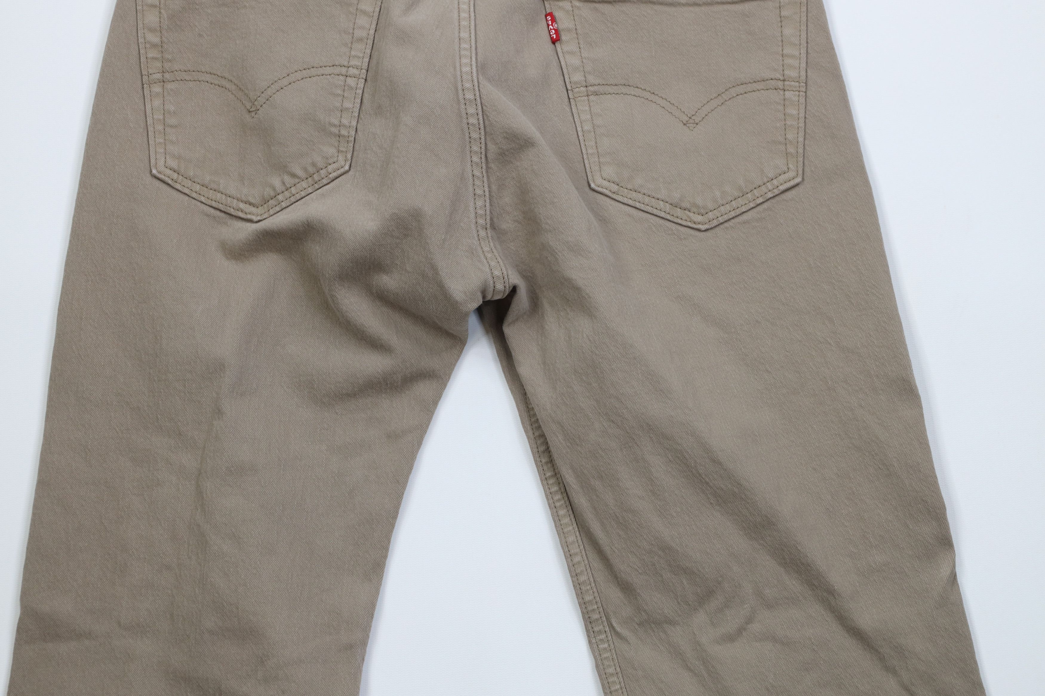 Levi's Vintage Y2K Levis 505 Regular Straight Leg Jeans Beige Size US 31 - 11 Thumbnail