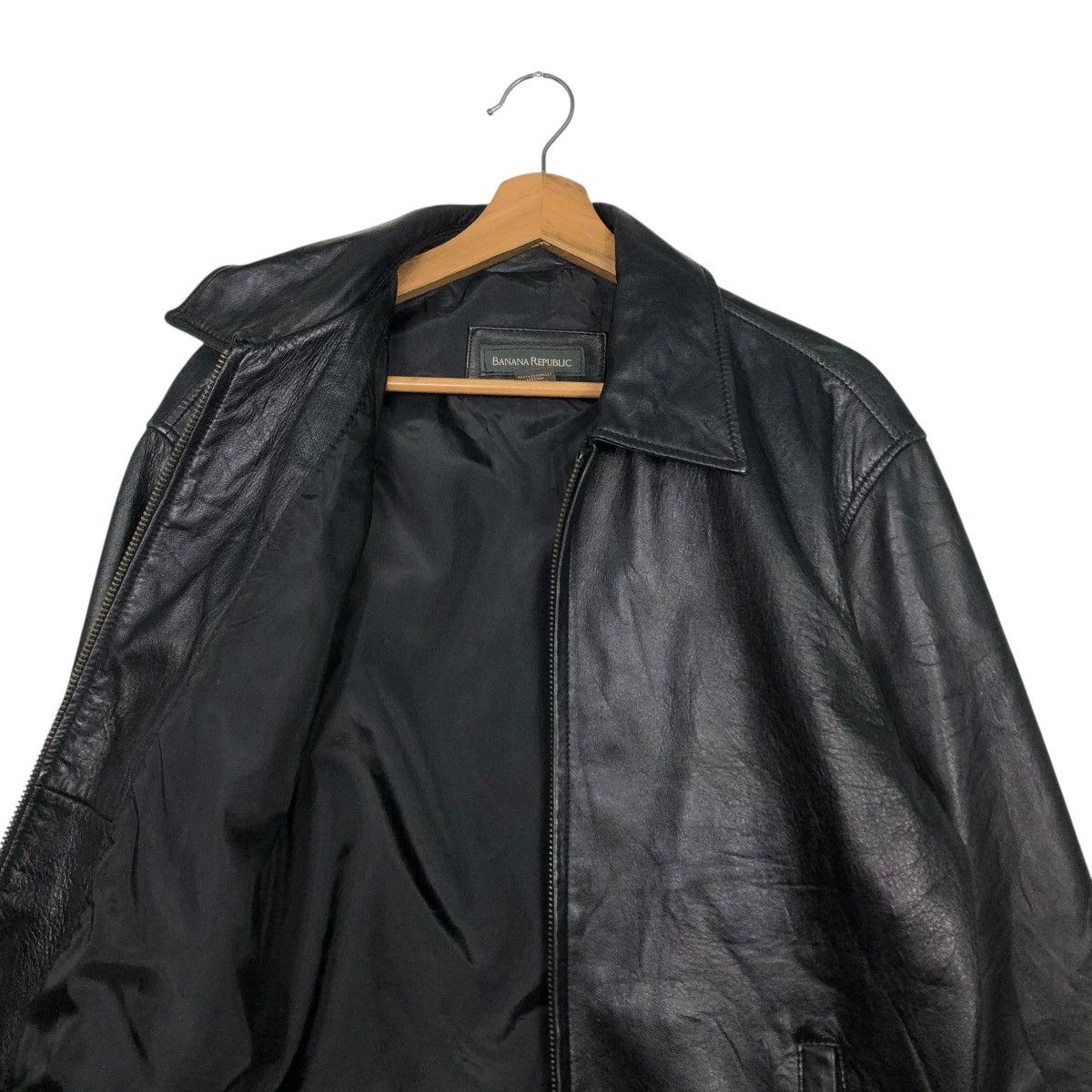 🔥VINTAGE SOFT LEATHER JACKET BANANA REPUBLIC ISSEY MIYAKE