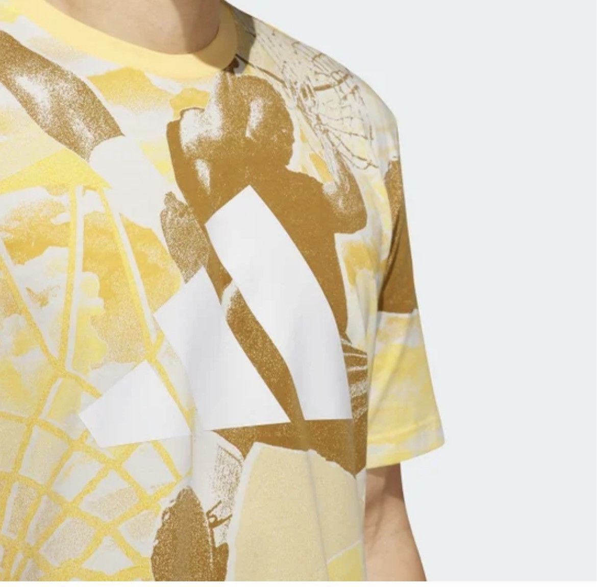 Adidas Adidas Selects Summer Edtion Yellow and Brown Basketball Tee Size US L / EU 52-54 / 3 - 7 Thumbnail