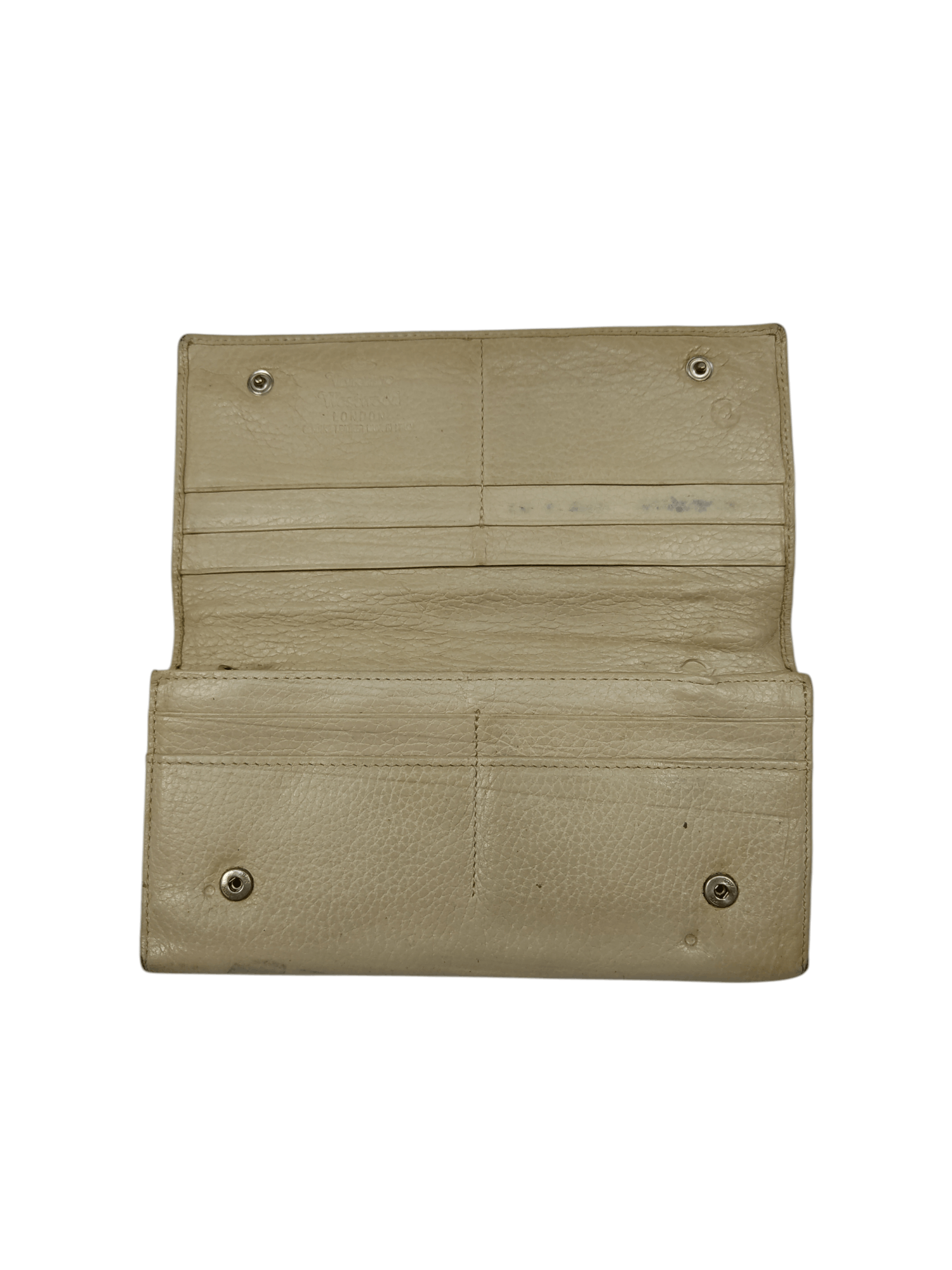 Vivienne Westwood Vintage Vivienne Westwood London Leather Beige Orb Wallet Size ONE SIZE - 5 Thumbnail
