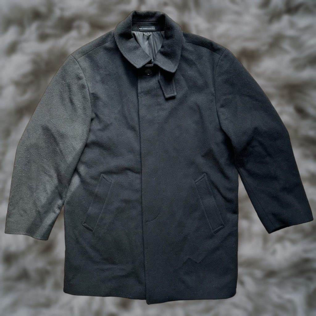 CLOSED Mens Wool Coat 42 Regular Button Close Black Point Collar Pockets Jacket Size US XS / EU 42 / 0 - 1 Thumbnail