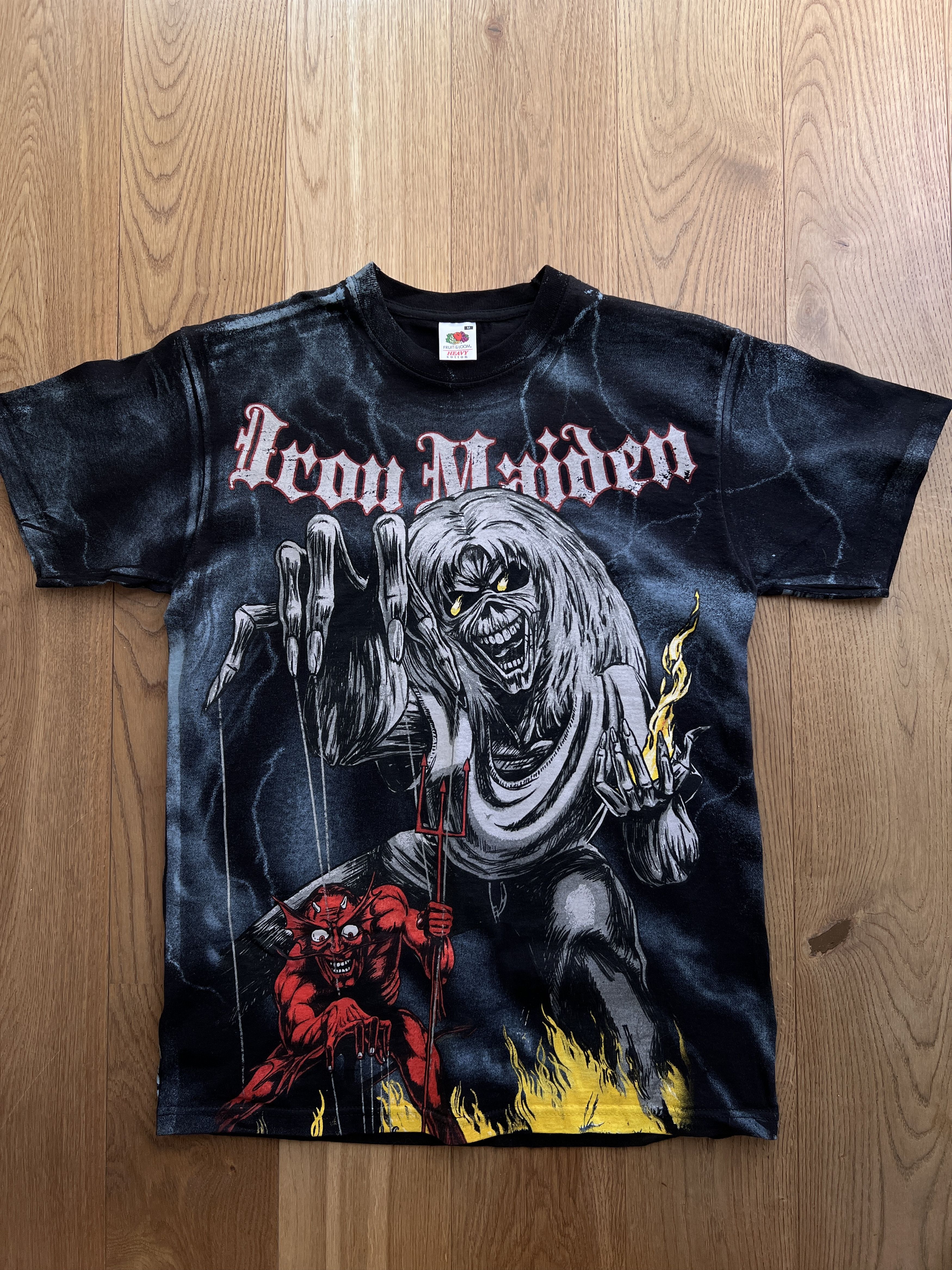 Iron Maiden all over printed t shirt 2000s tour tee concert