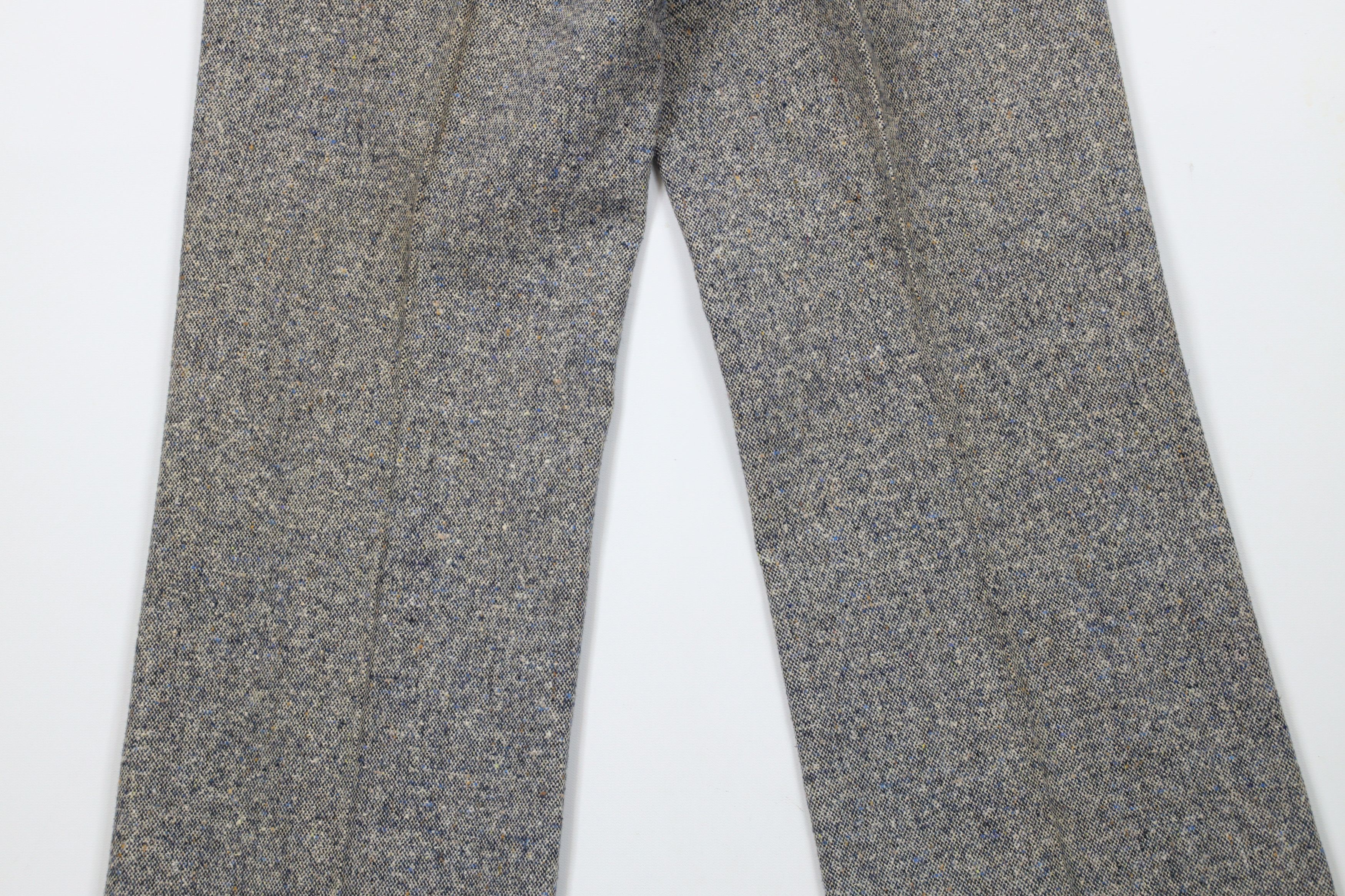Vintage Vintage 60s 70s Fleck Wool Tweed Bell Bottoms Pants USA Size US 28 / EU 44 - 13 Thumbnail