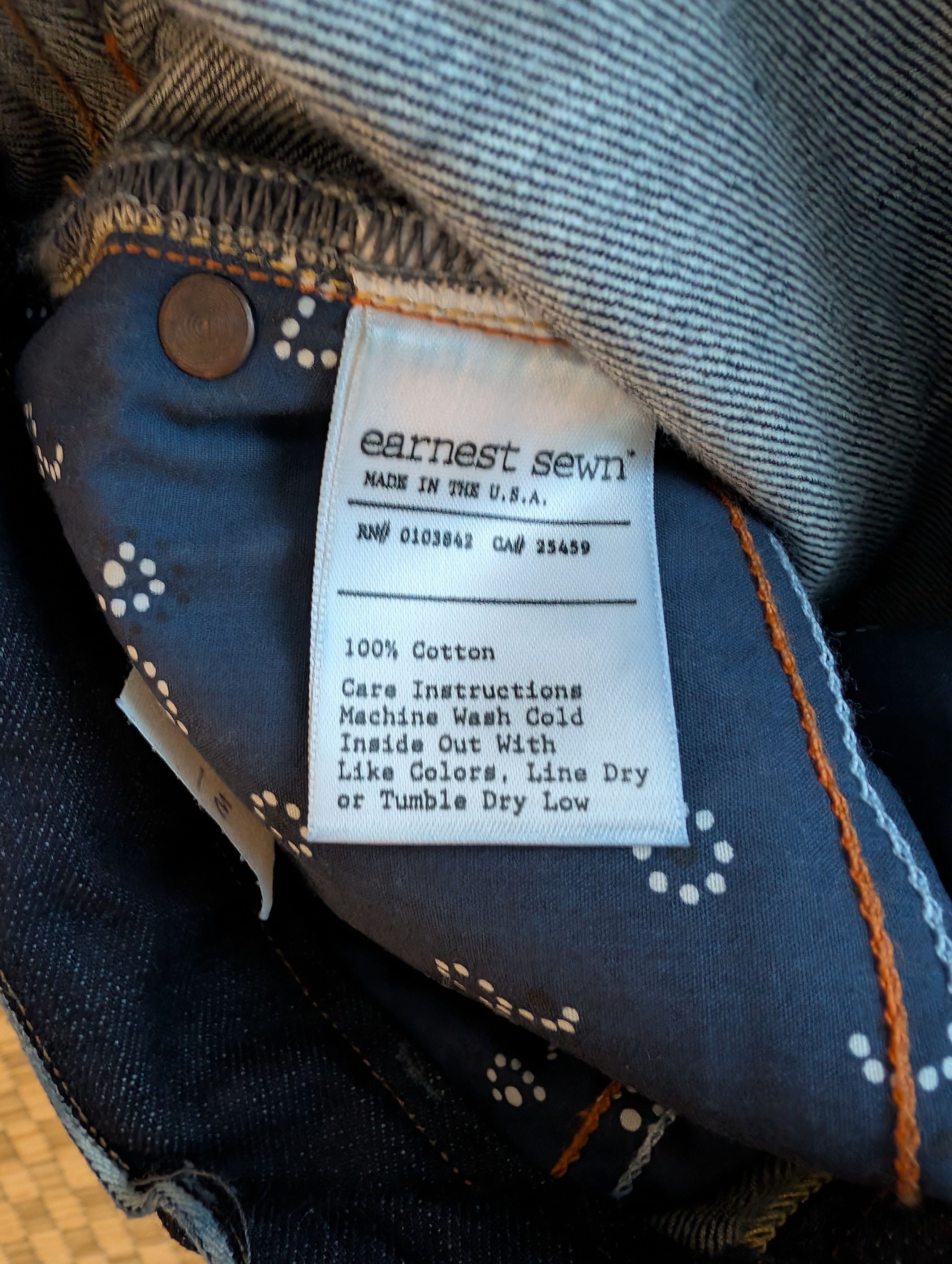 Earnest Sewn RARE SAMPLE Earnest Sewn Selvedge Denim Fulton Jeans Size US 31 - 4 Thumbnail