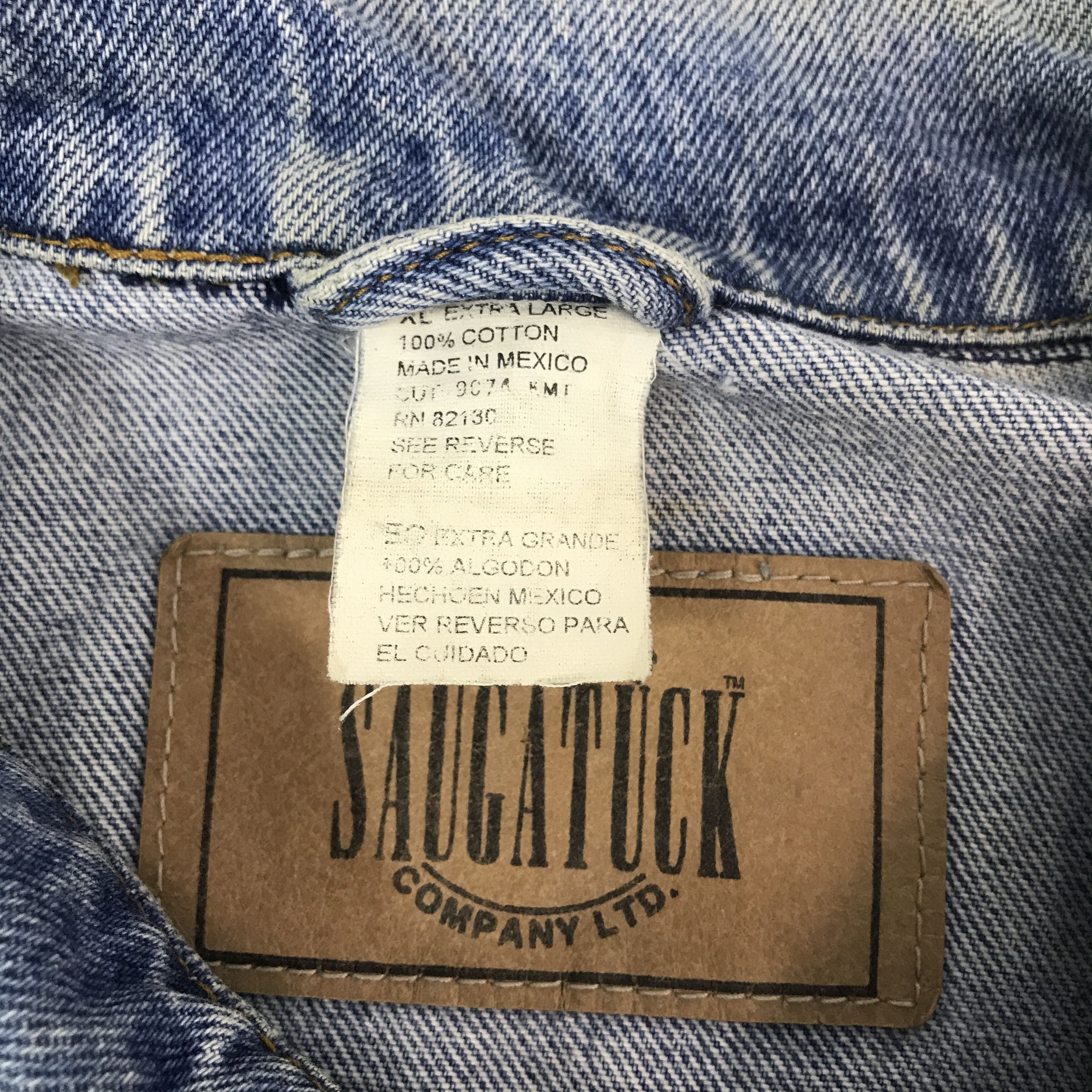 Vintage Vintage Saugatuck Denim Tracker style Jacket K67B4 Size US XL / EU 56 / 4 - 10 Thumbnail