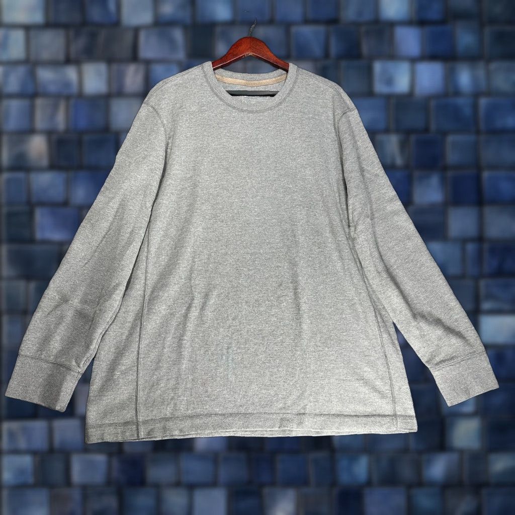 Eddie Bauer Eddie Bauer Shirt Mens TXL Pullover Gray Cotton Thermal Knit Long Sleeve Crew Size US XL / EU 56 / 4 - 1 Thumbnail