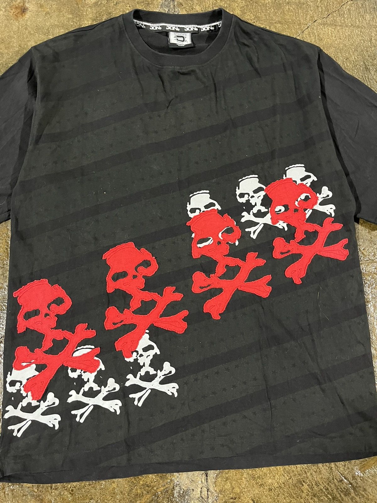 Affliction × JNCO × Vintage Crazy Y2K Skull Grunge Goth Opium Skater JNCO Style Tee Size US XL / EU 56 / 4 - 3 Thumbnail