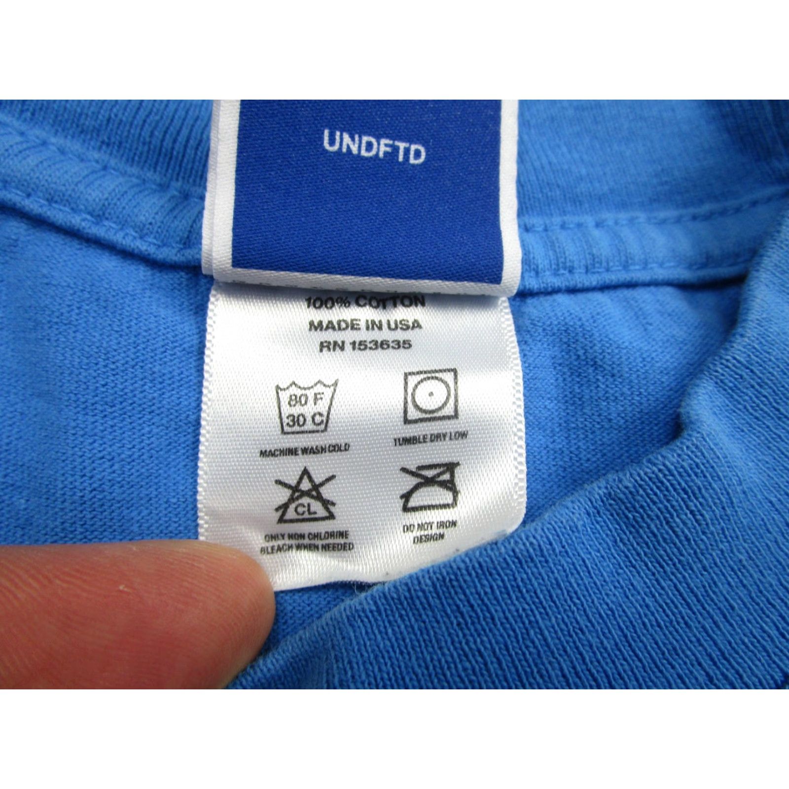 Undefeated Undefeated Long Sleeve Shirt Mens XL Blue Graphic Print Made in USA Streetwear Size US XL / EU 56 / 4 - 6 Thumbnail