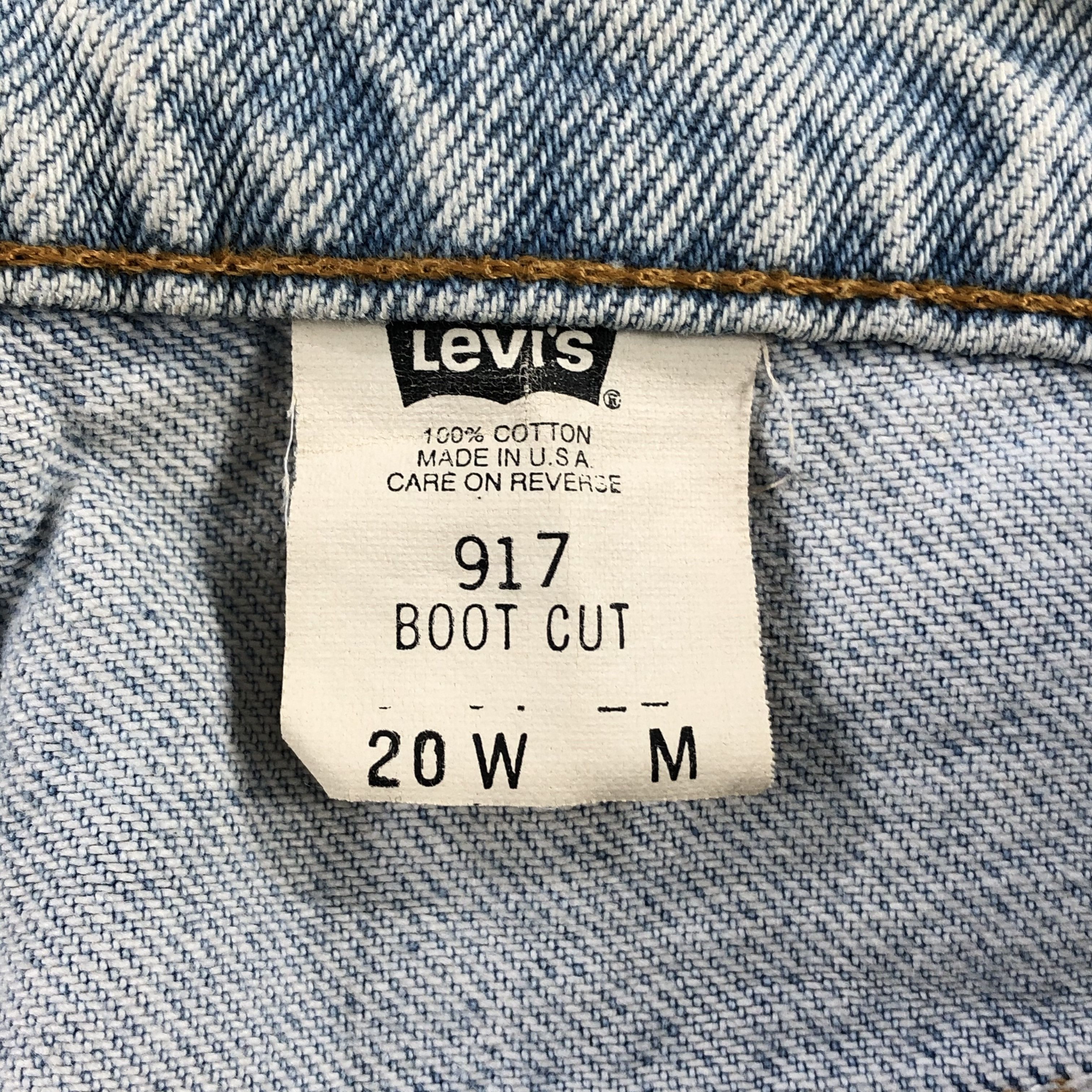 Levi's 90s Vintage Light Wash Levis 917 Jeans-J2149 Size US 38 / EU 54 - 11 Thumbnail