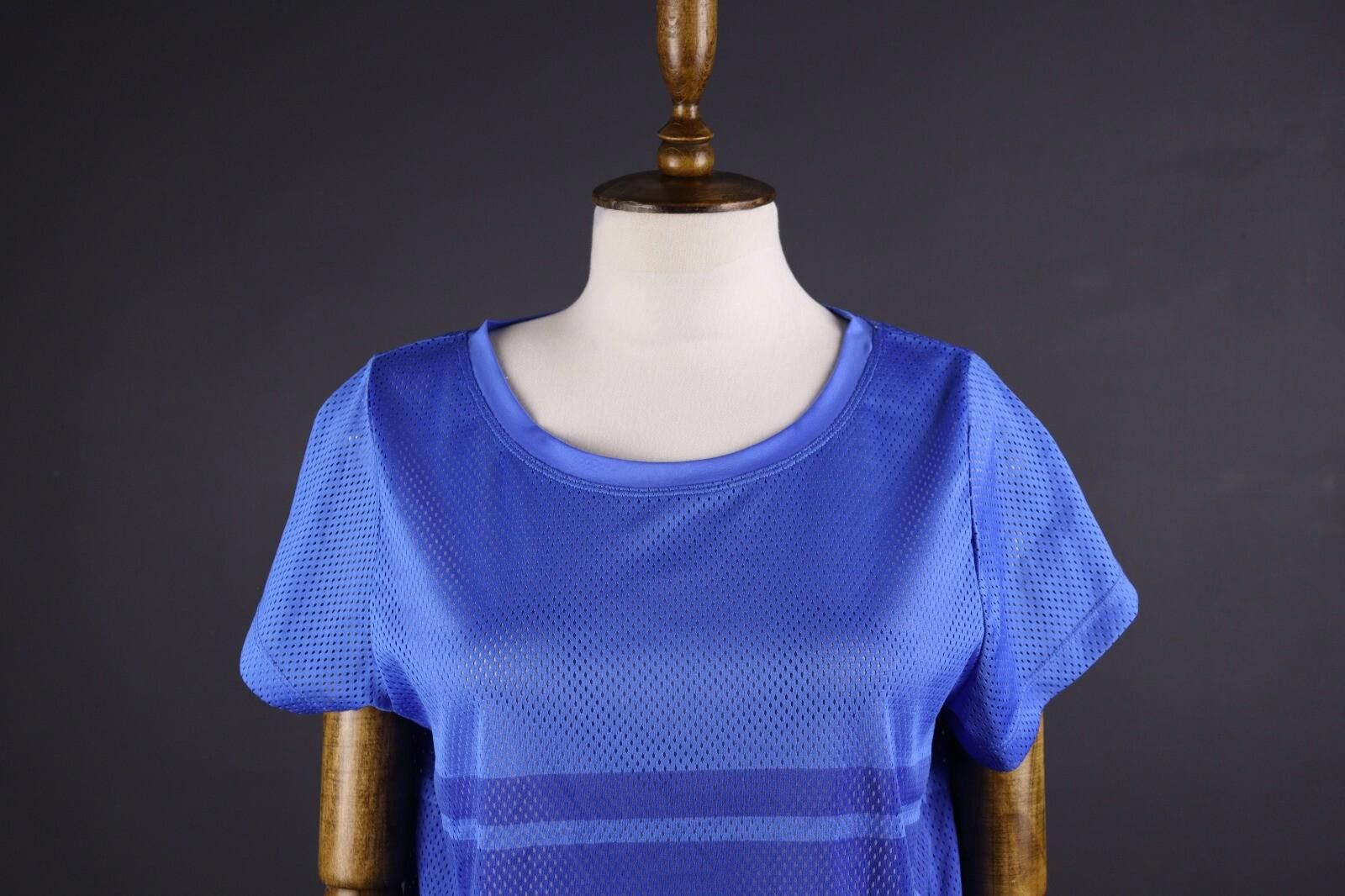 Designer Kari Traa Blue Big Logo Short Sleeve Top Shirt Size S Size S / US 4 / IT 40 - 2 Thumbnail