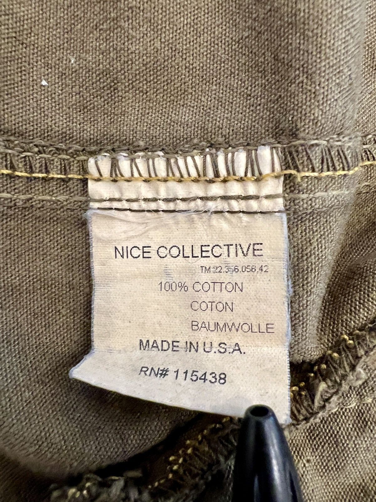 Nice Collective Nice Collective olive asymmetric deconstructed military y2k Size US S / EU 44-46 / 1 - 10 Thumbnail