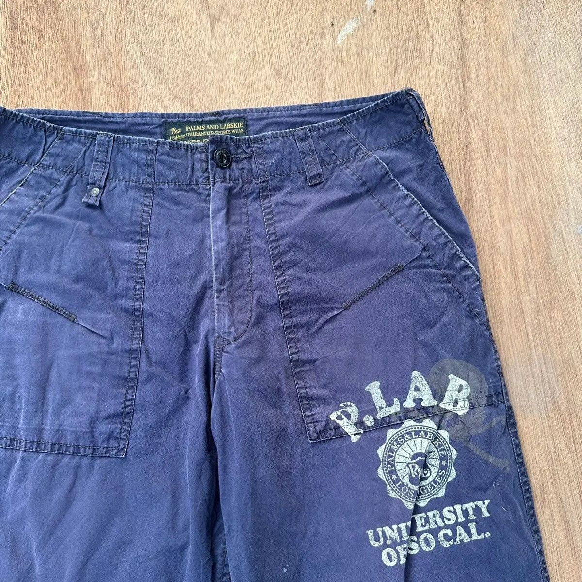 Japanese Brand PALM & LABSKIE JAPANESE TROUSERS VINTAGE BAKER PANTS W32 L31 Size US 32 / EU 48 - 4 Thumbnail