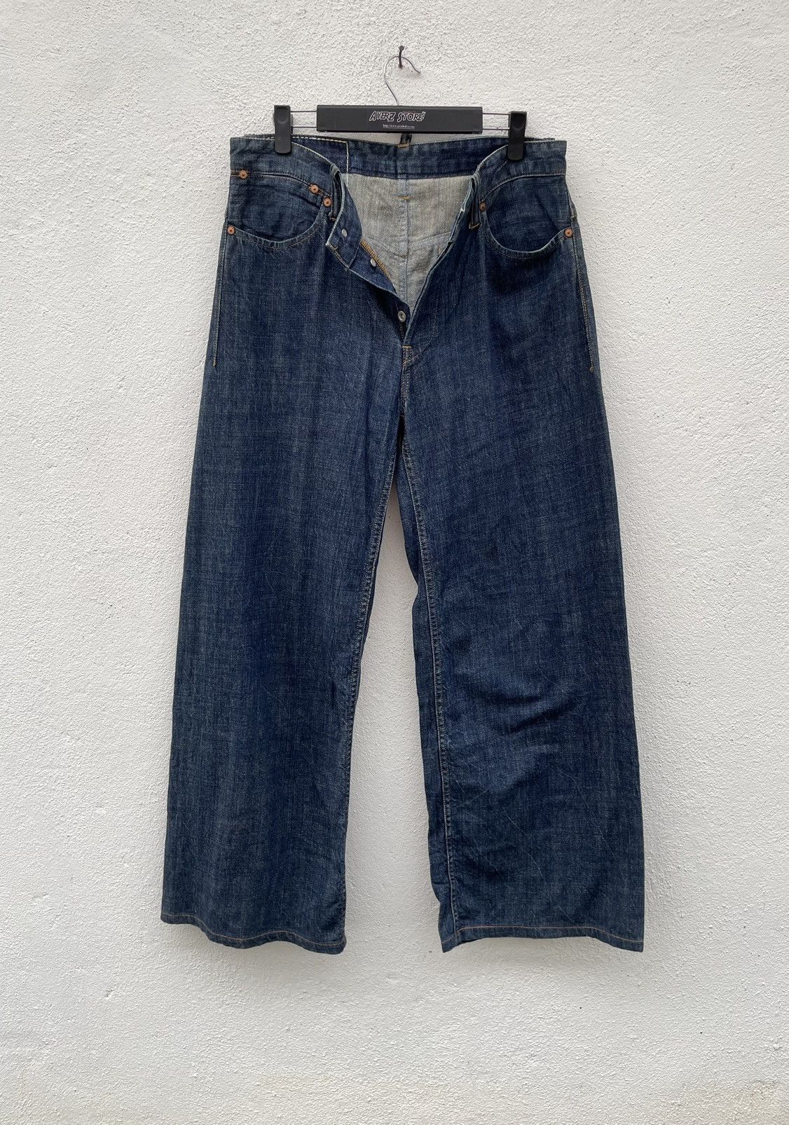 image of Japan Brand John Bull Loose Wide Jeans in Blue, Men's (Size 33)