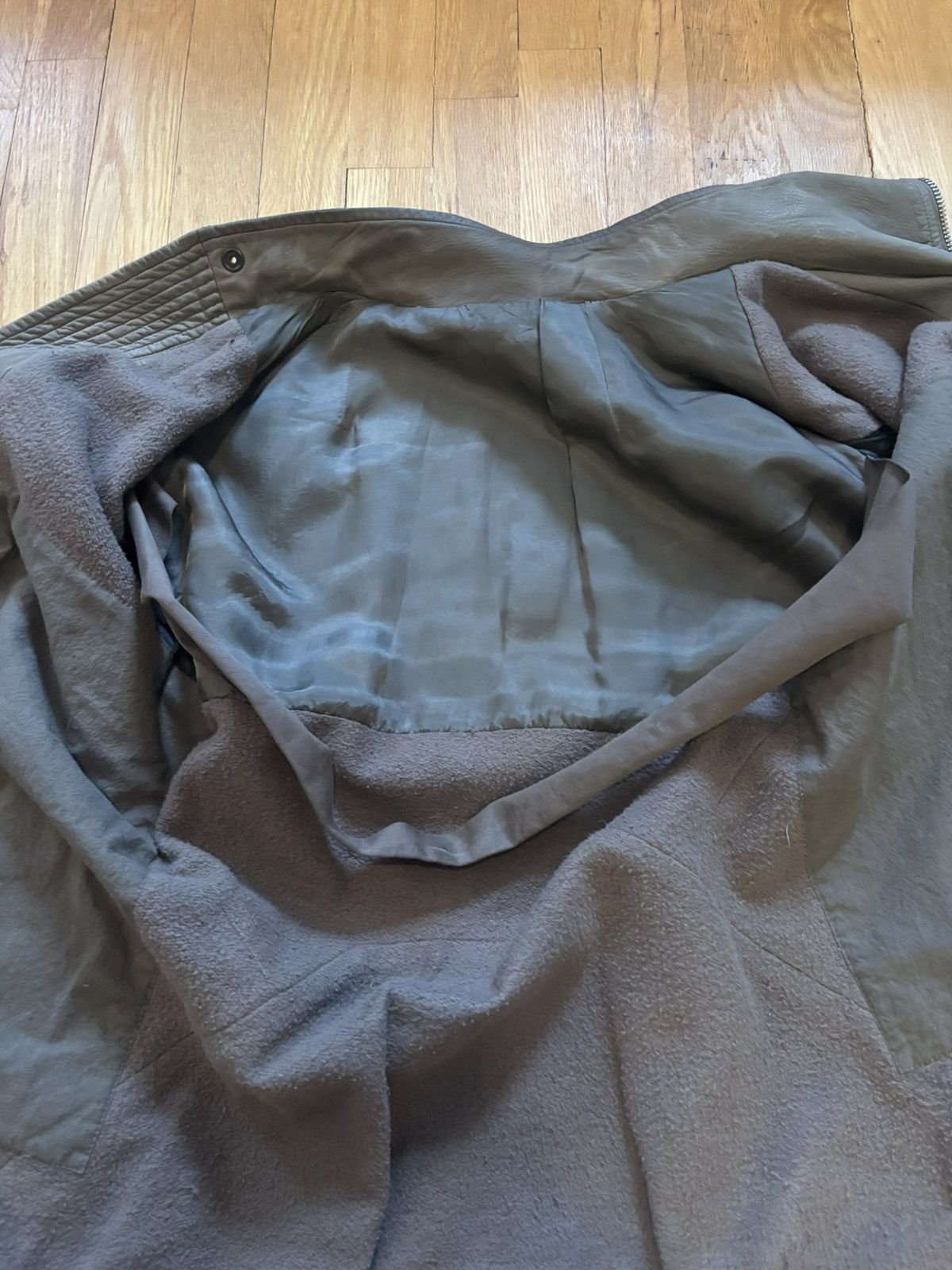 Rick Owens Rick Owens Globa Lamb Leather Jacket (50) Size US M / EU 48-50 / 2 - 4 Thumbnail