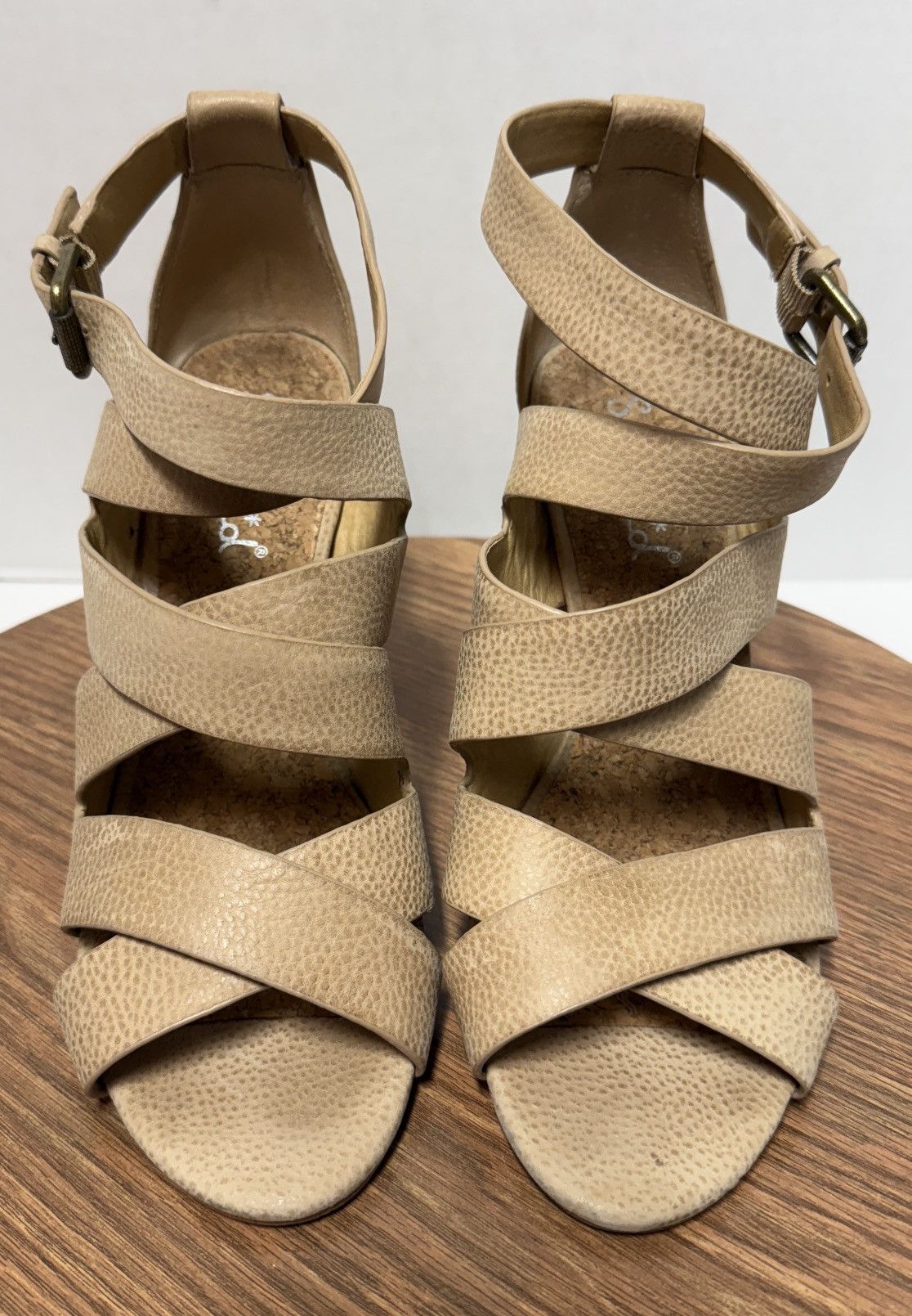 Splendid Splendid Jimmy Crisscross Mushroom Wooden Block Heel Size US 10 / IT 40 - 1 Thumbnail