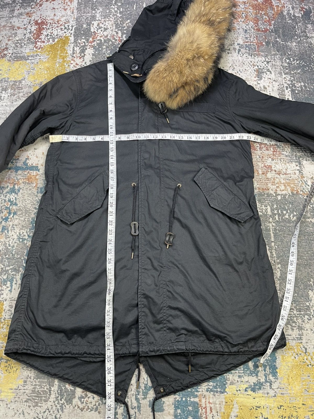 GOA Y2k GOA Apocalypse Racoon Fur Military Fishtail Parka Size US L / EU 52-54 / 3 - 12 Thumbnail