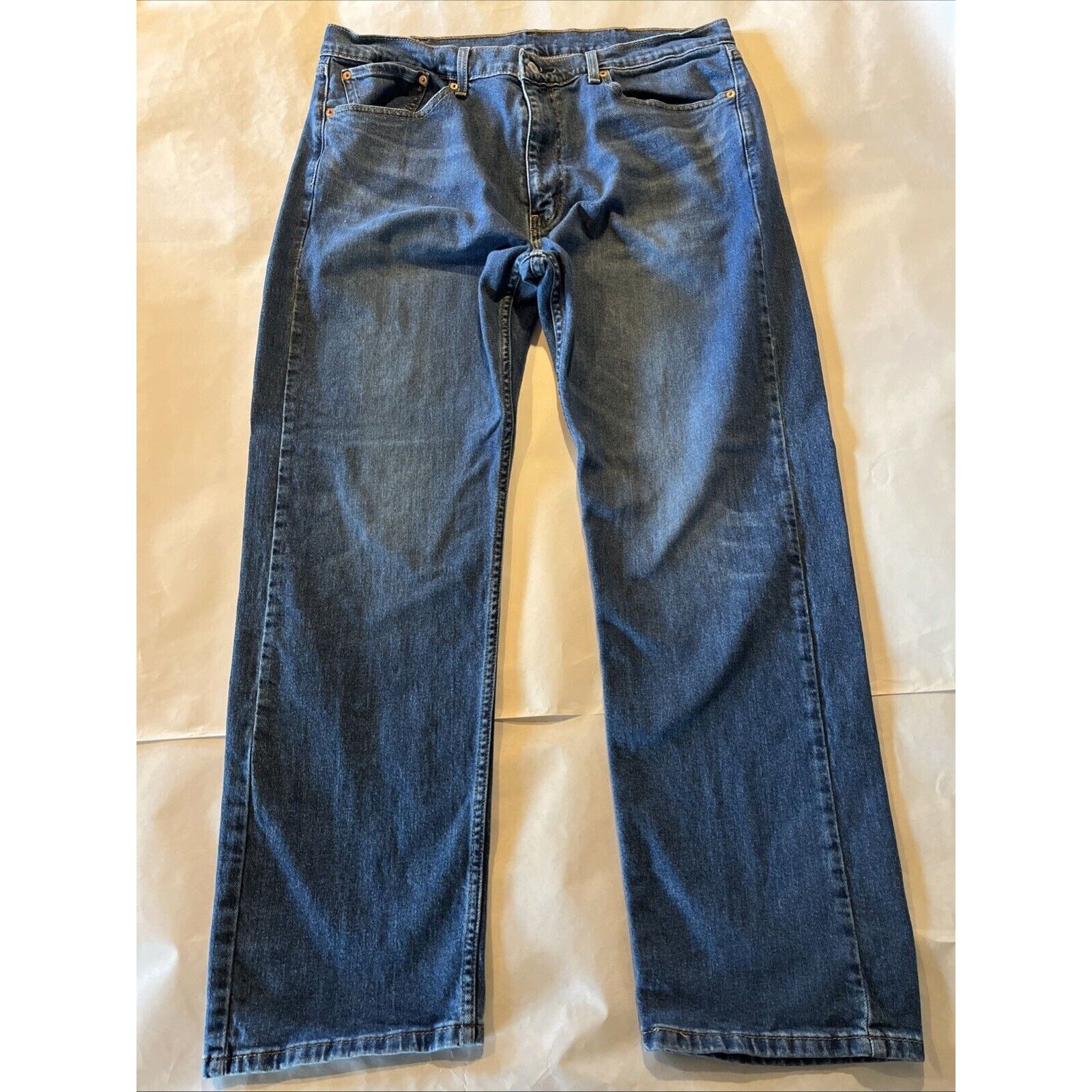 Levi's Levi’s 505 Jeans Men’s 38x31 Straight Leg Denim Cotton Blue Size US 38 / EU 54 - 2 Thumbnail