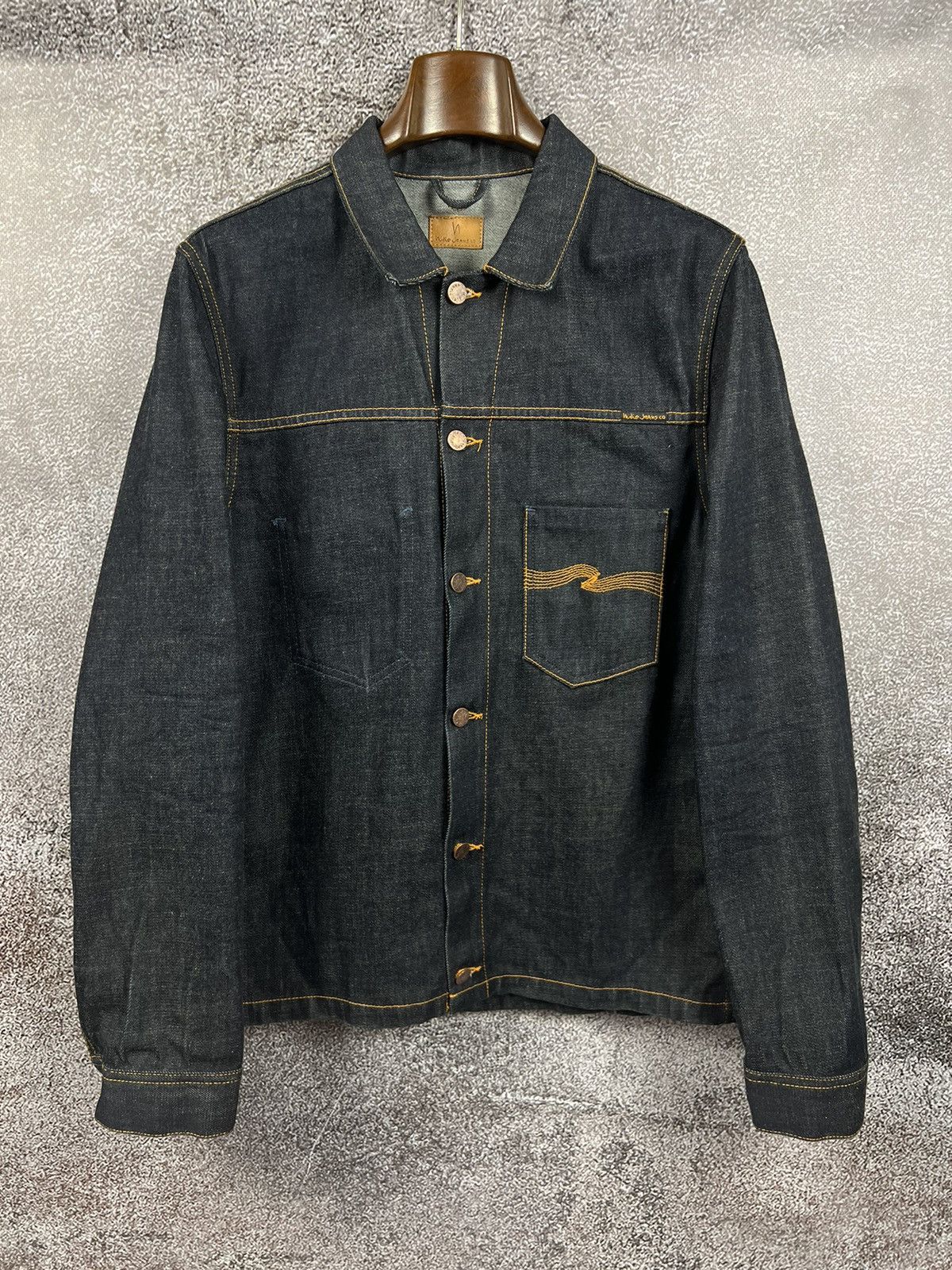 Nudie Jeans Ronnie Trucker Denim Jacket selvedge jeans y2k