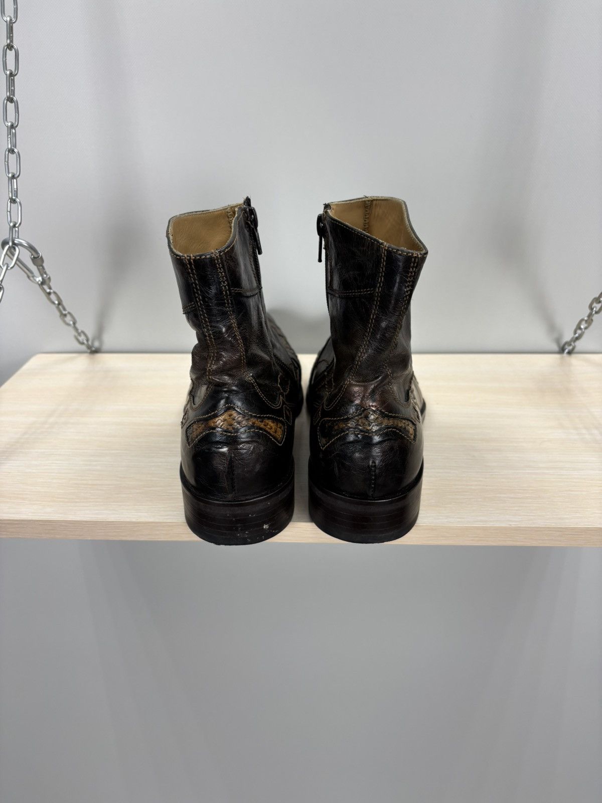 NAVYBOOT Mens western boots Navyboot Size 41 Color Brown Size US 8 / EU 41 - 6 Thumbnail