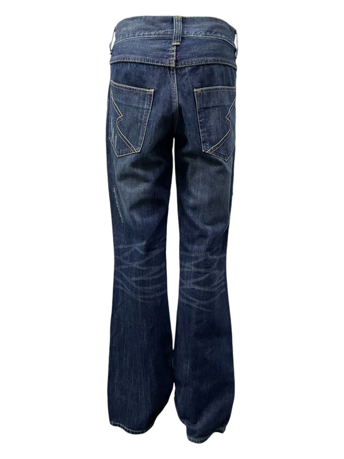 Japanese Brand × PPFM × semanticdesign Semantic Design Poems Paint splatter Flared Denim Pants Size US 31 - 6 Thumbnail