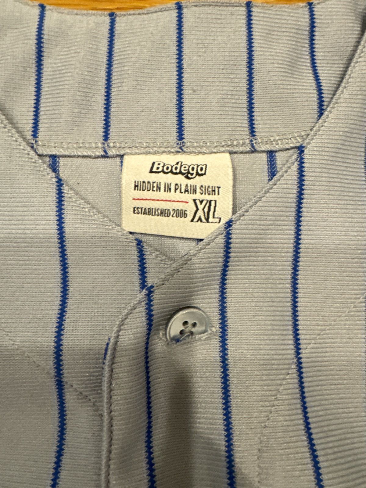 Bodega Bodega Pinstripe Baseball Jersey XL Size US XL / EU 56 / 4 - 5 Thumbnail