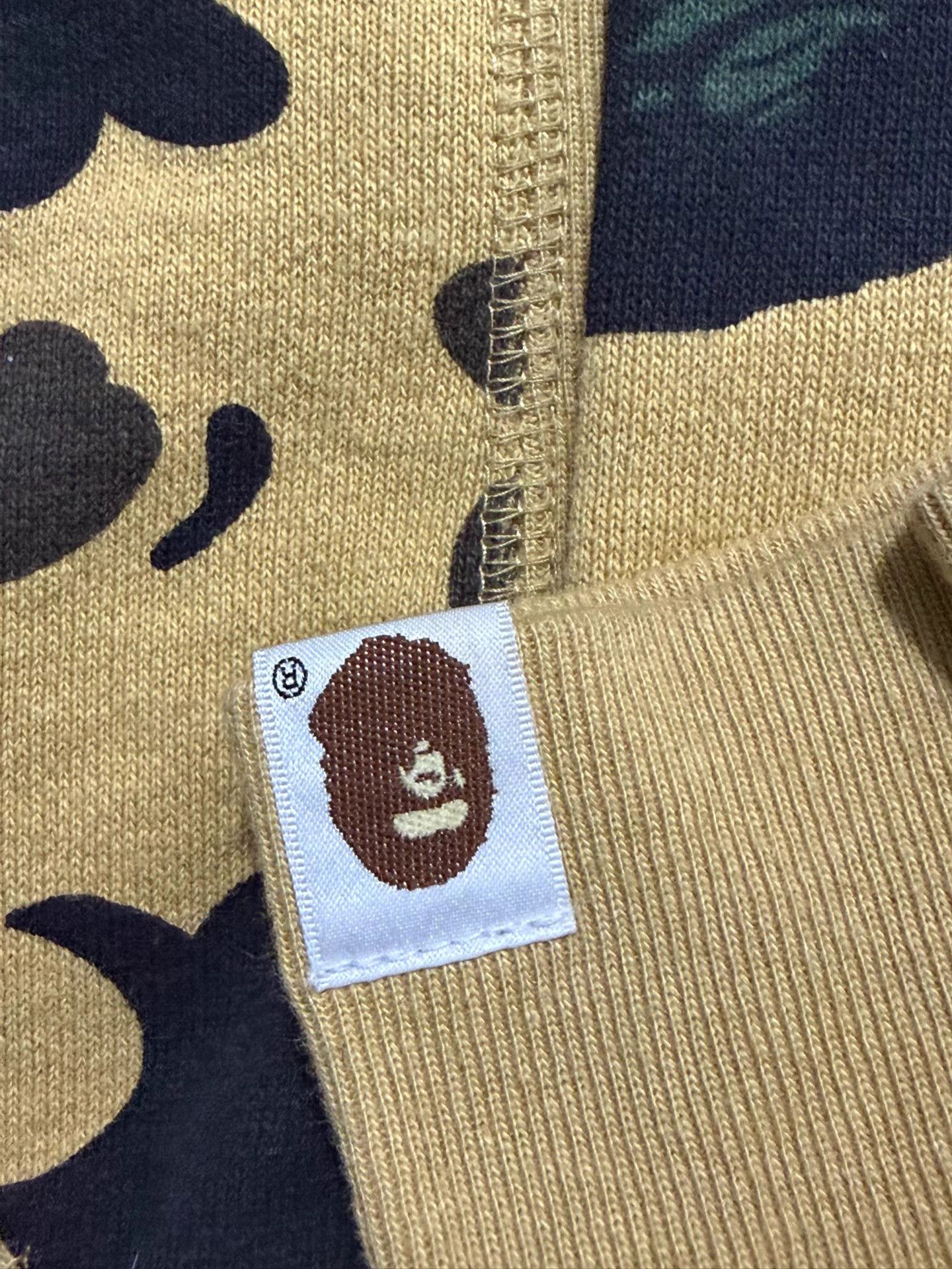 Bape Bape Black & Yellow Color Block Camo Hoodie Size US S / EU 44-46 / 1 - 4 Thumbnail