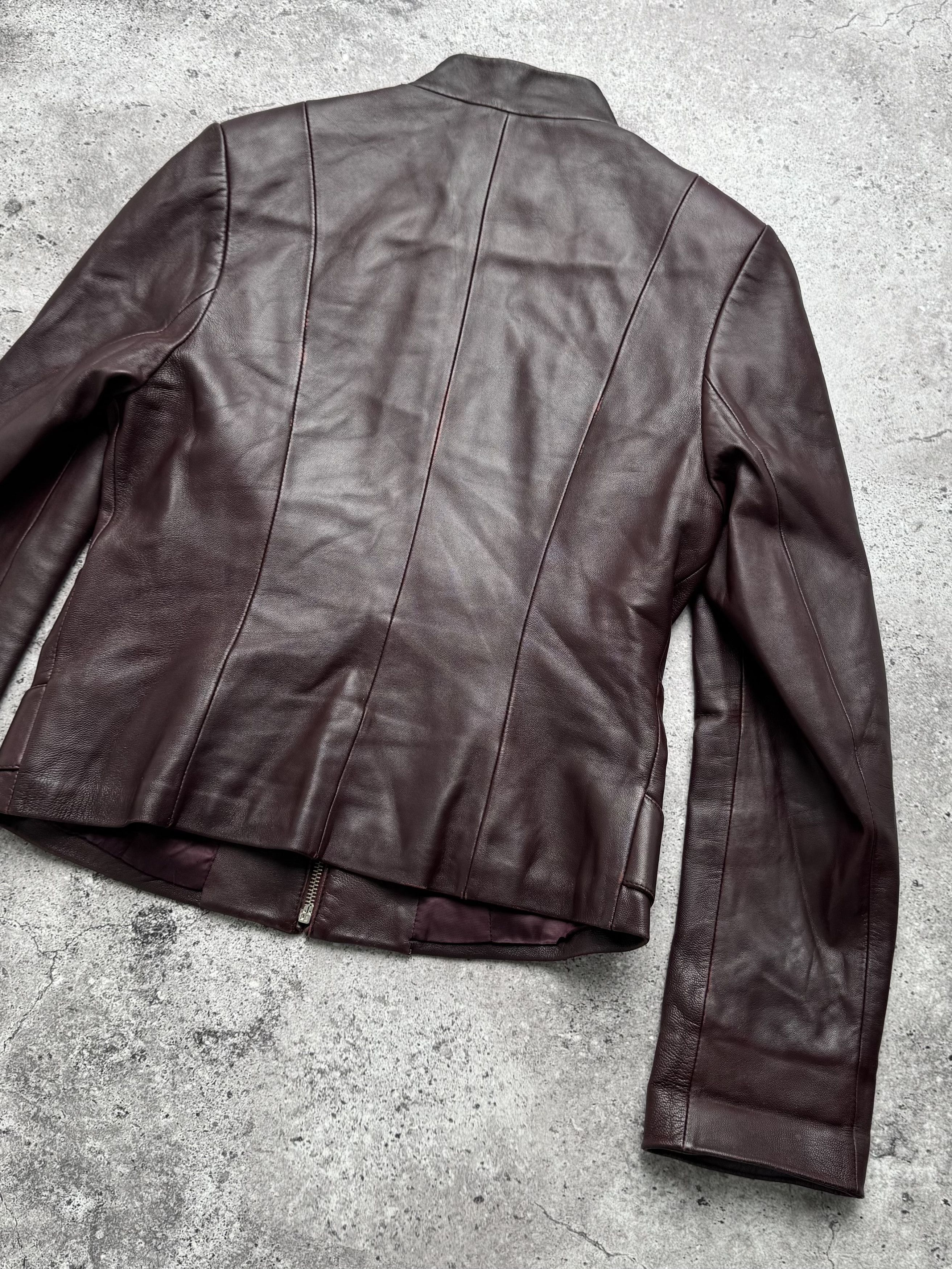 Vintage Vintage Cropped Leather Jacket C5(V402) Size S / US 4 / IT 40 - 16 Thumbnail