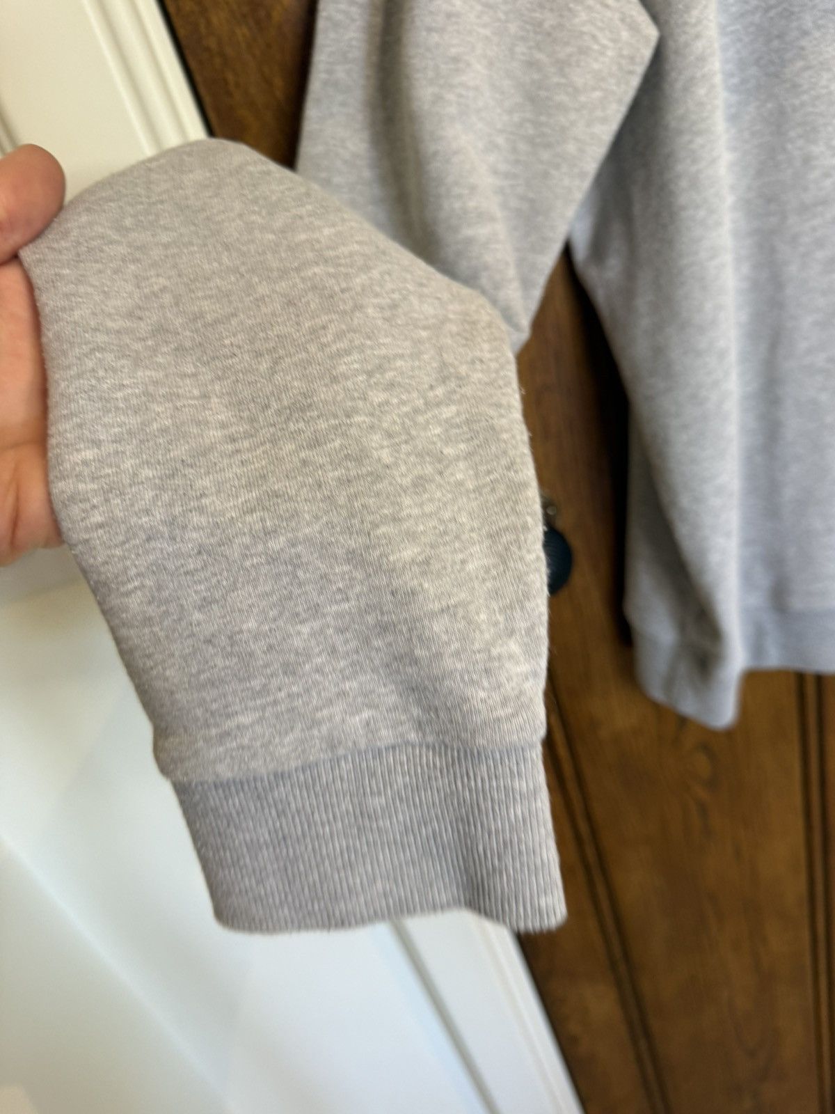 Saint Laurent Paris SS20 Saint Laurent Rive Gauche logo hoodie grey XXL Size US XXL / EU 58 / 5 - 16 Thumbnail