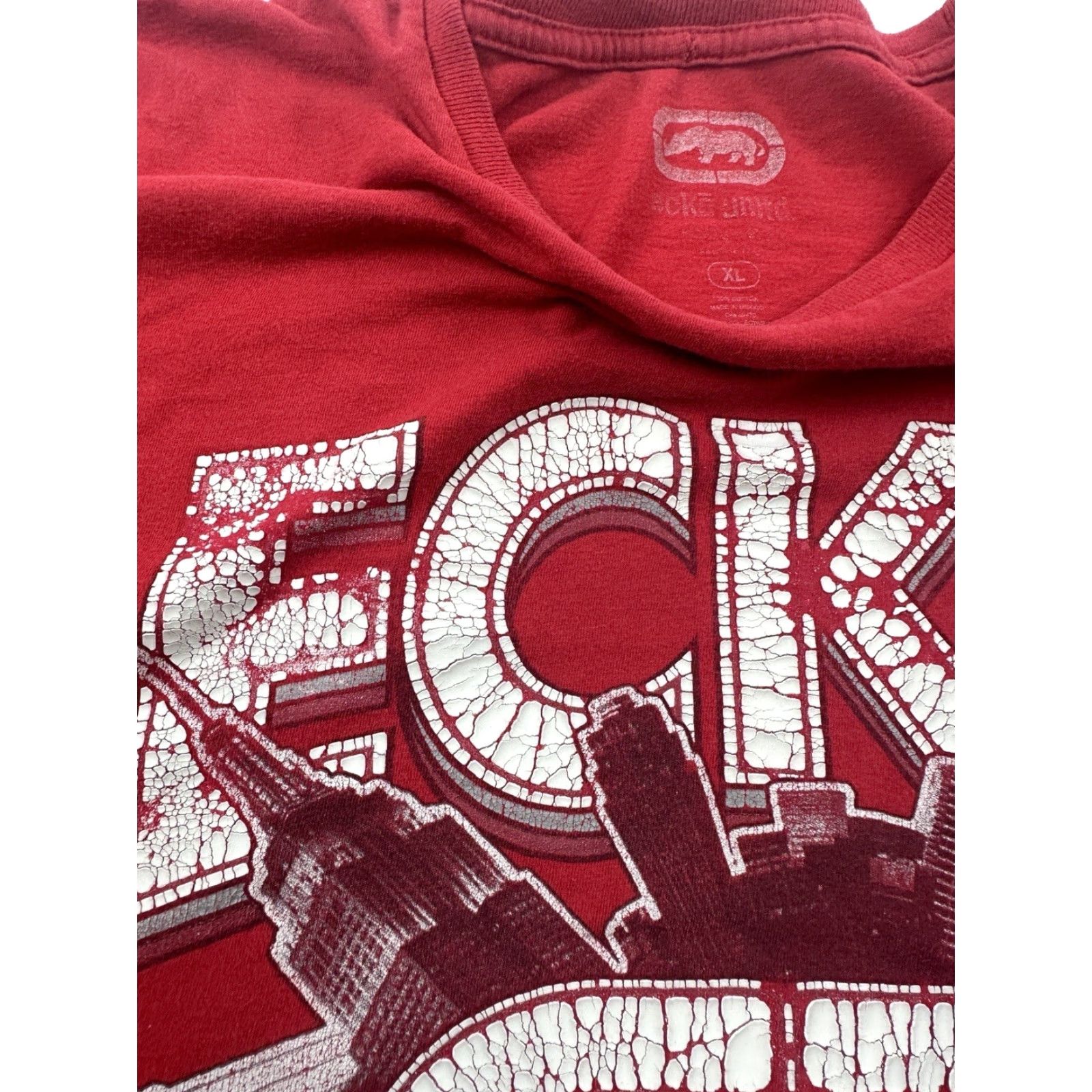 Ecko Unltd. VINTAGE Ecko Unltd Shirt Mens XL Red Short Sleeve Spellout Logo T-Shirt Hip Hop Men XL Red Shirt Logos Vintage Size US XL / EU 56 / 4 - 7 Thumbnail