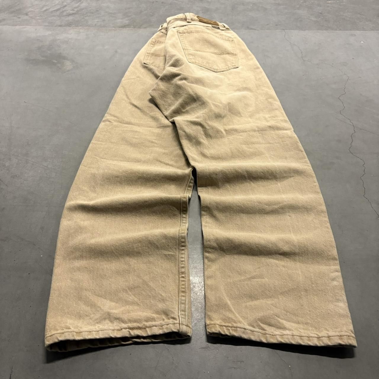 Vintage Crazy Vintage Y2K/2000s Baggy Khaki Tan Regular Fit Pants! Size US 38 / EU 54 - 6 Thumbnail