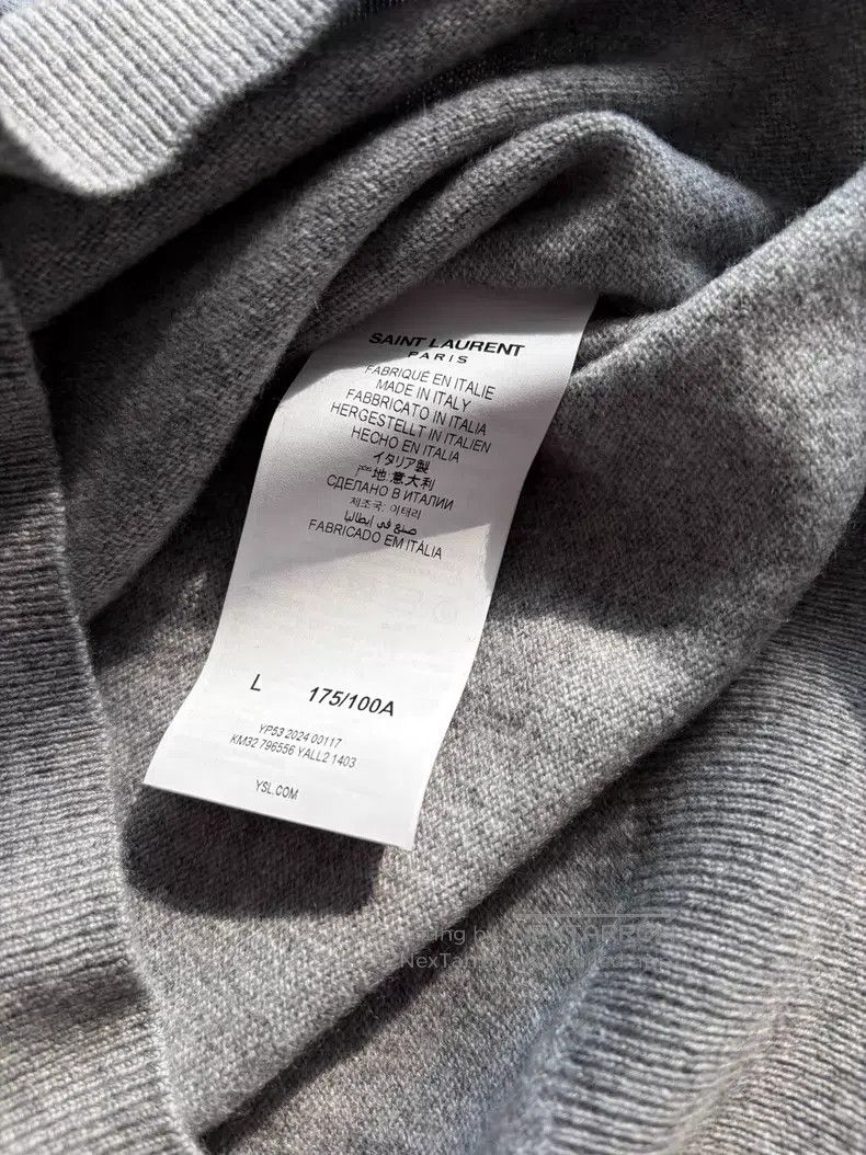 Saint Laurent Paris Saint Laurent Paris 100% Cashmere Sweater Size US L / EU 52-54 / 3 - 5 Thumbnail