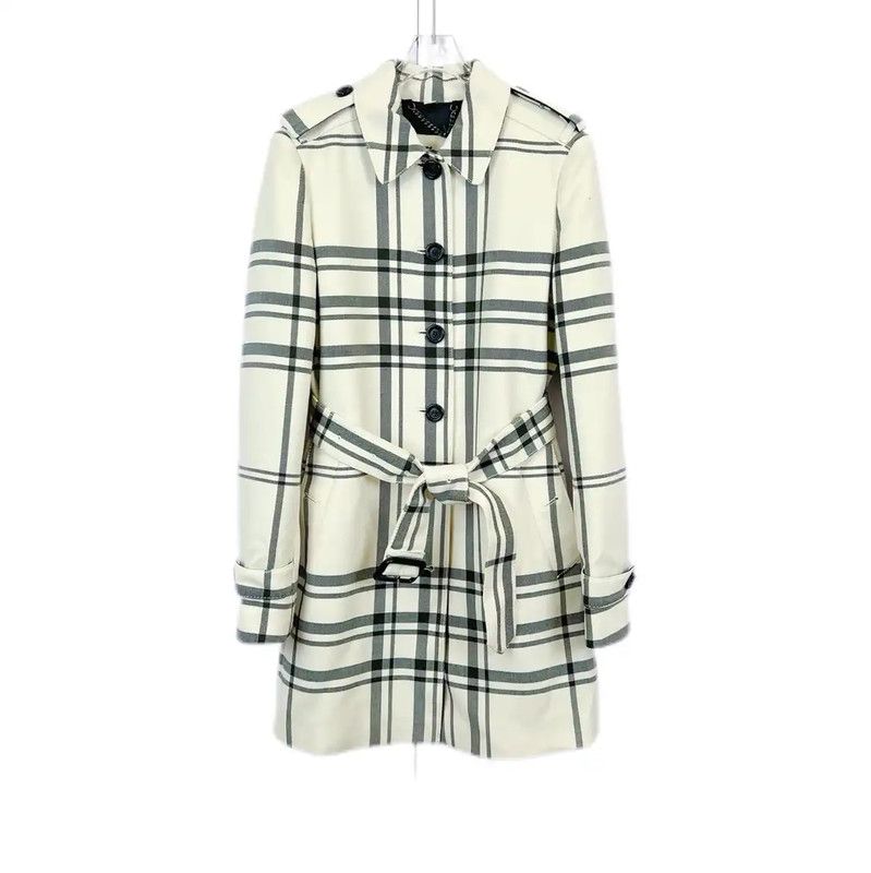 Burberry Burberry Women's Mid-Length Trench Coat in White Size XL / US 12-14 / IT 48-50 - 1 Thumbnail