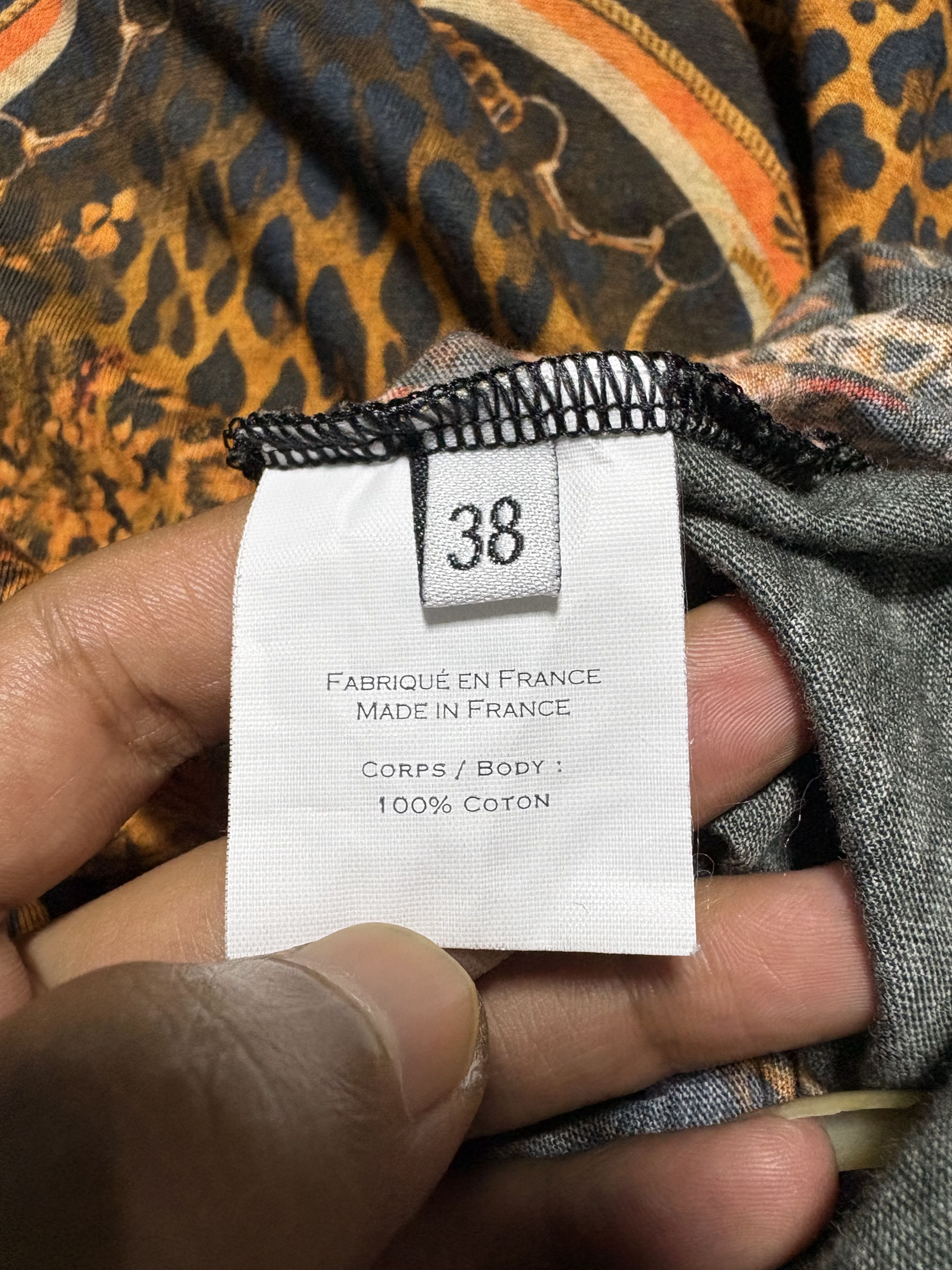 Balmain Vintage balmain leopard sleeve les asymetris tshirt Size XS / US 0-2 / IT 36-38 - 4 Thumbnail