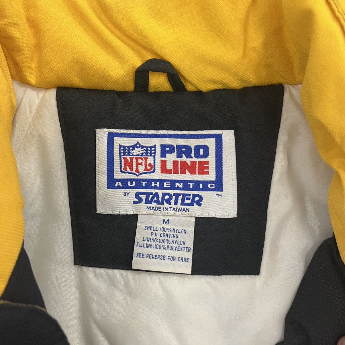 NFL × Vintage Vintage Steelers Pittsburgh NFL Starter Jacket Long Coat Med Size US M / EU 48-50 / 2 - 2 Thumbnail