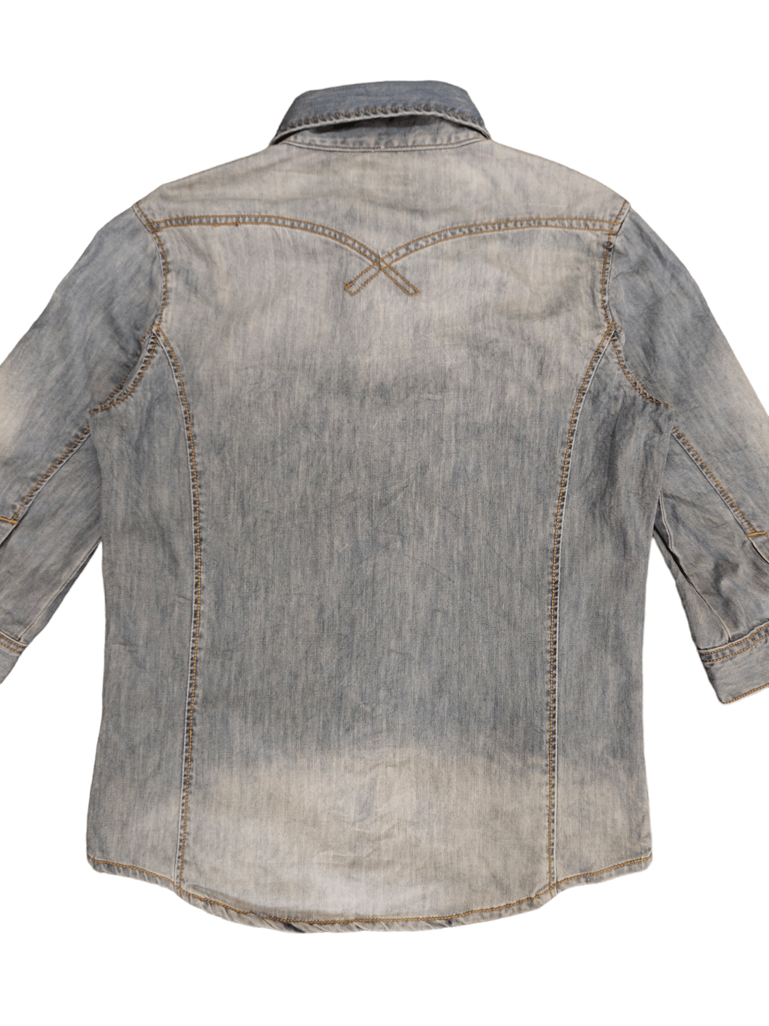 Tornado Mart Tornado Mart Double Pocket Denim Shirt Size US M / EU 48-50 / 2 - 13 Thumbnail