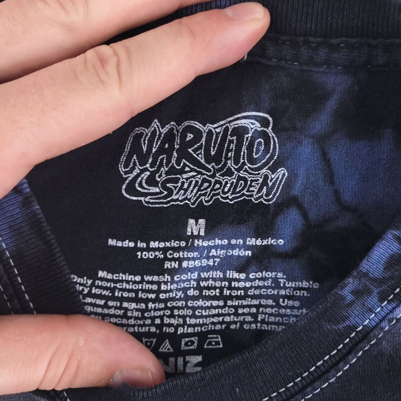 Vintage Naruto Shippuden Shirt Mens Small- Medium Tie Dye Graphic Cast Black Size US M / EU 48-50 / 2 - 4 Thumbnail